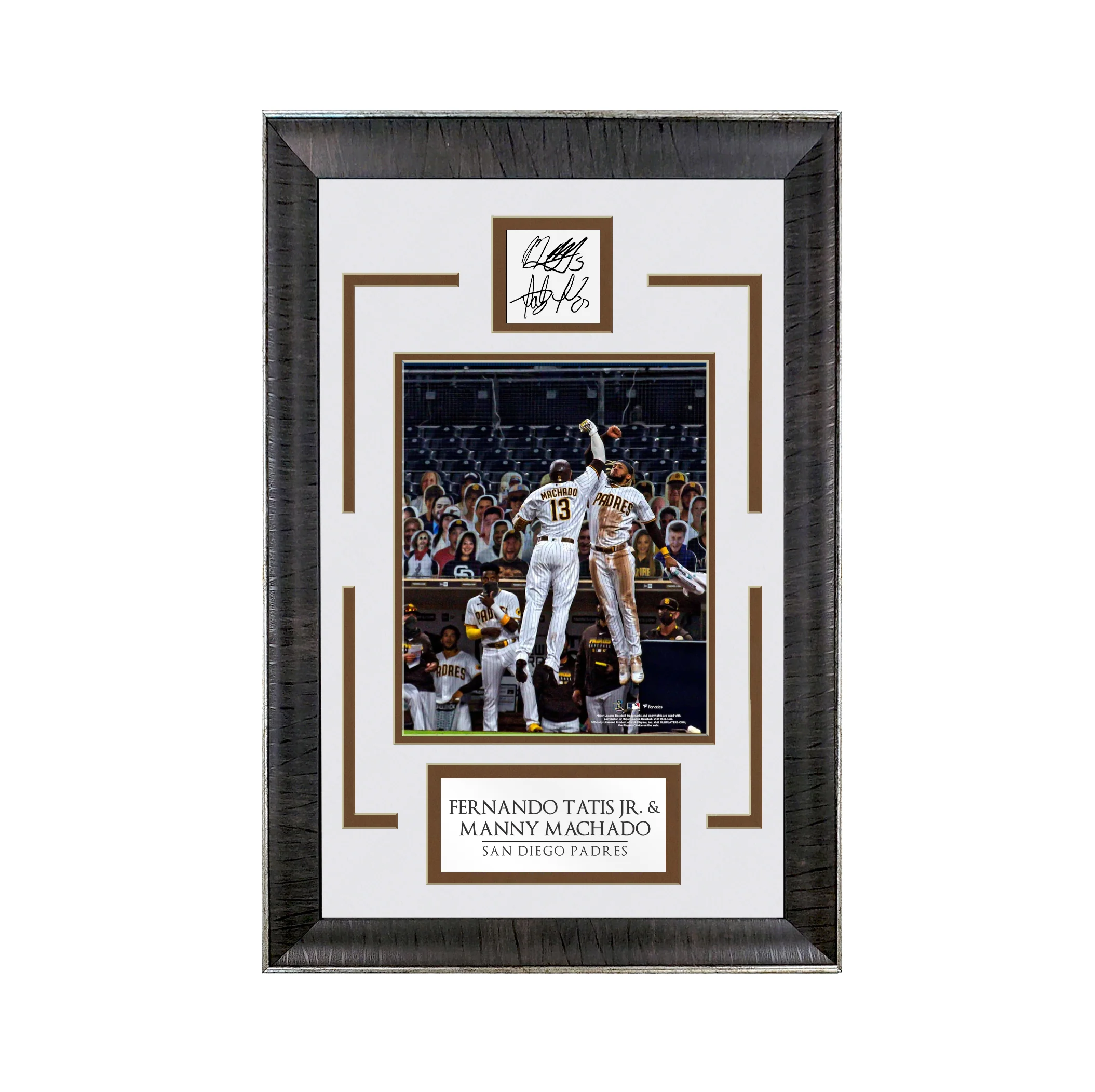Fernando Tatis Jr. & Manny Machado - Padre Connection - Spotlight Collection | 16 x 23 - Framed Baseball Photo