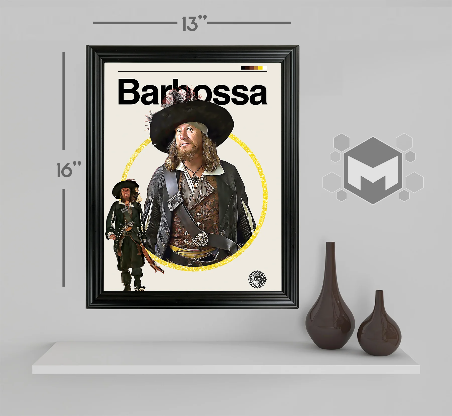 Hector Barbossa Framed Sports Art Photo by Thomas Maxwell