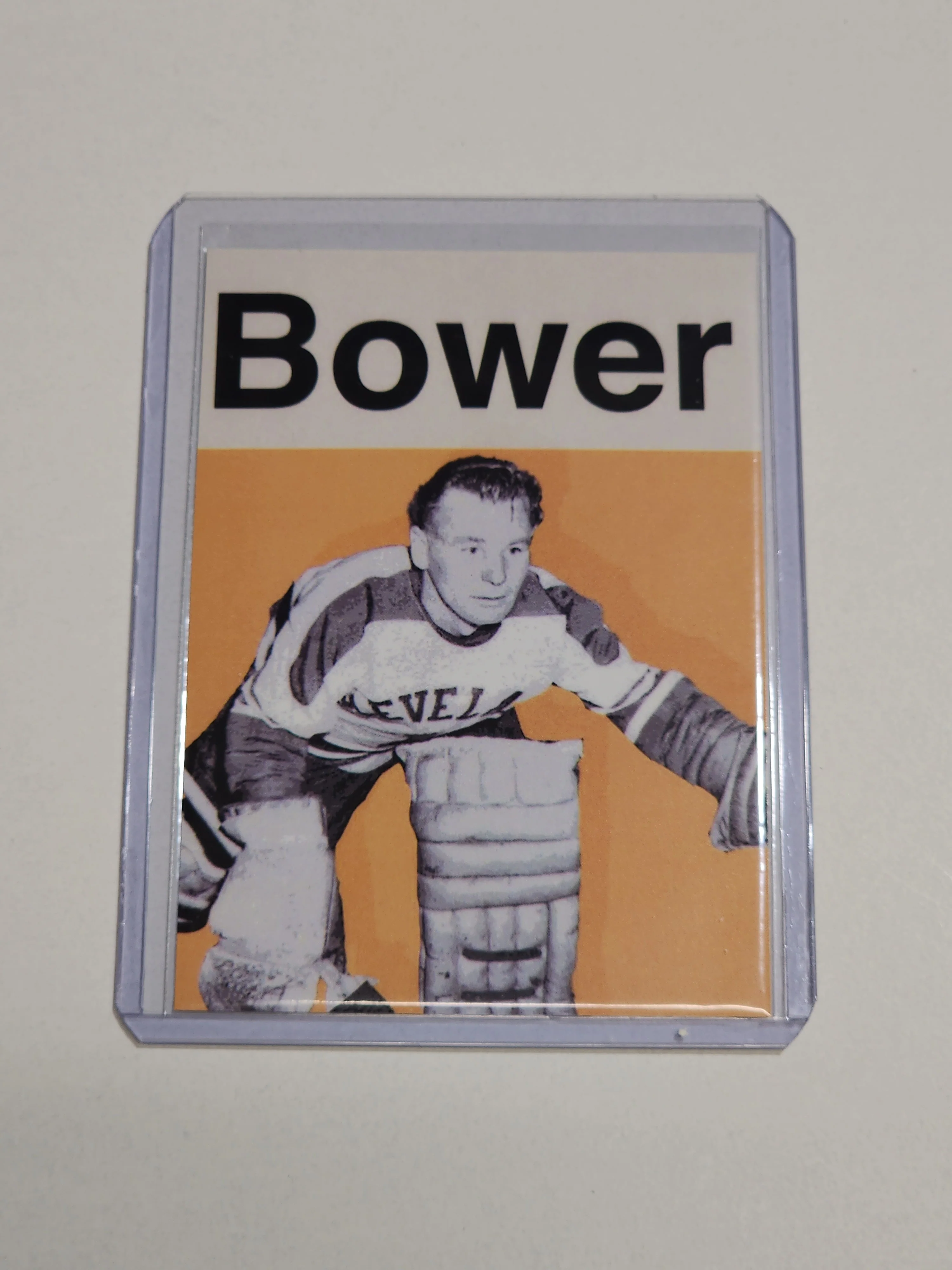 Johnny Bower Artist Signed Hockey Art Card 1/10