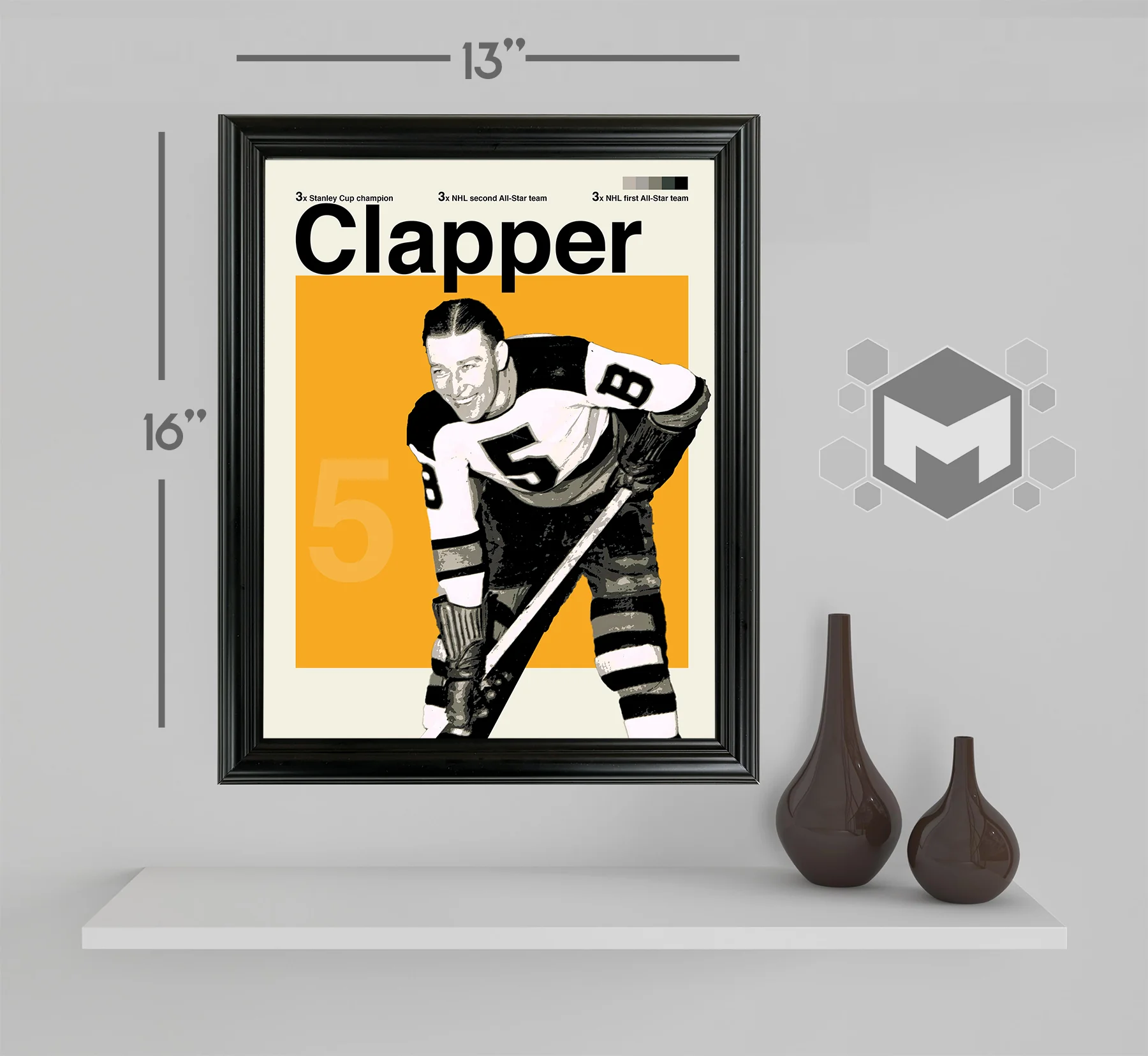 Dit Clapper Framed Sports Art Photo by Thomas Maxwell
