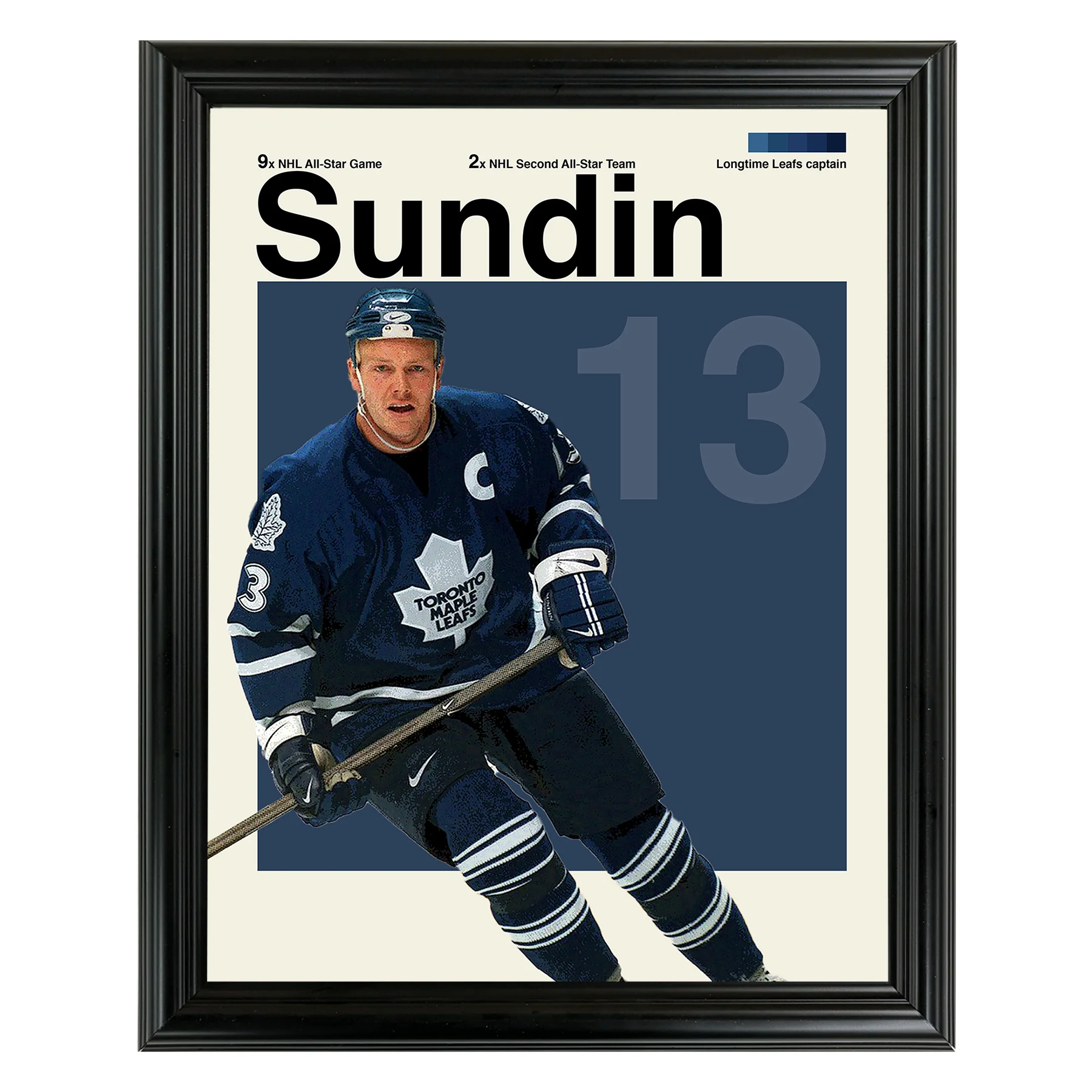 Mats Sundin Framed Sports Art Photo by Thomas Maxwell
