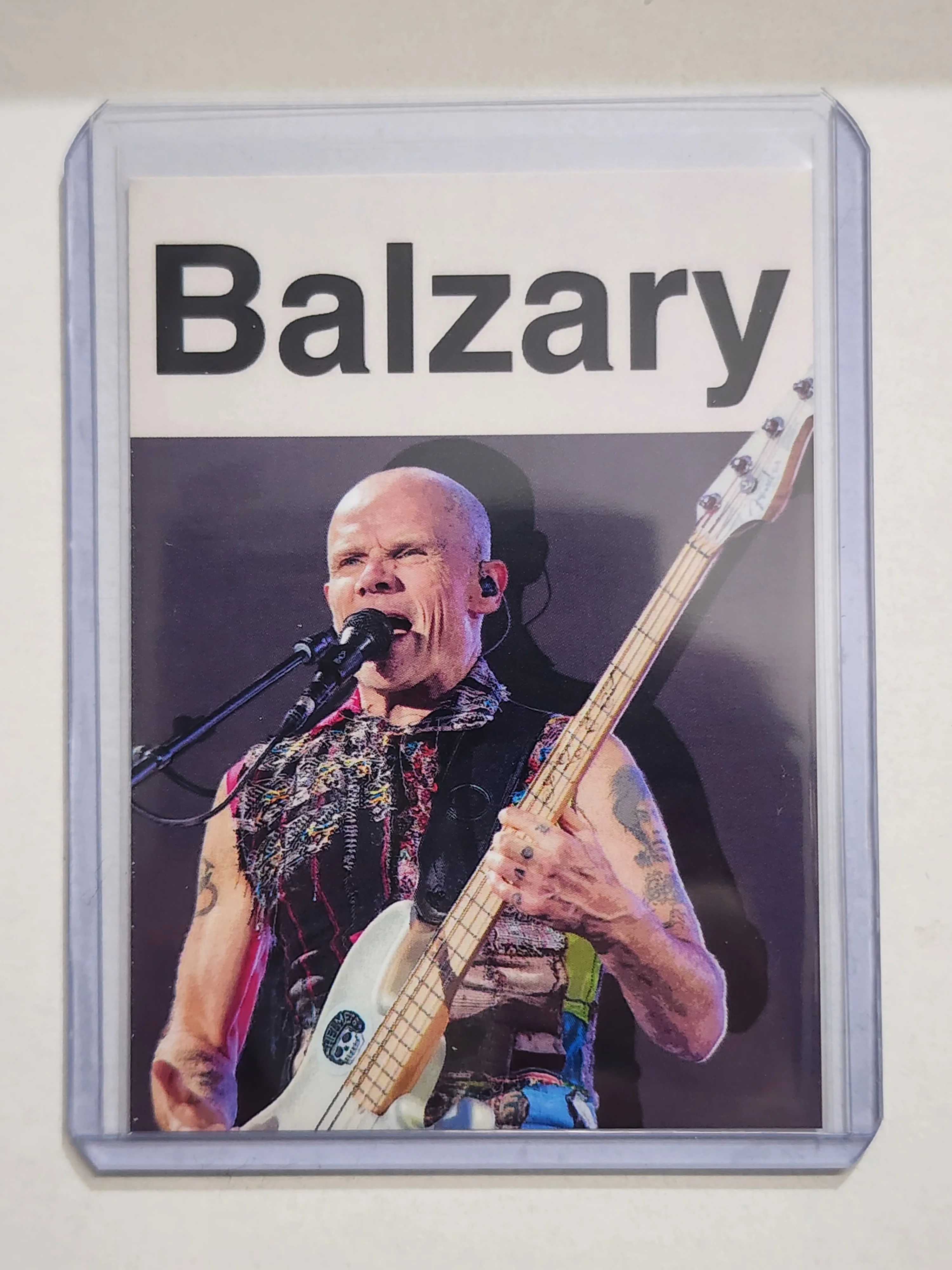 Flea Artist Signed Music Art Card 1/10