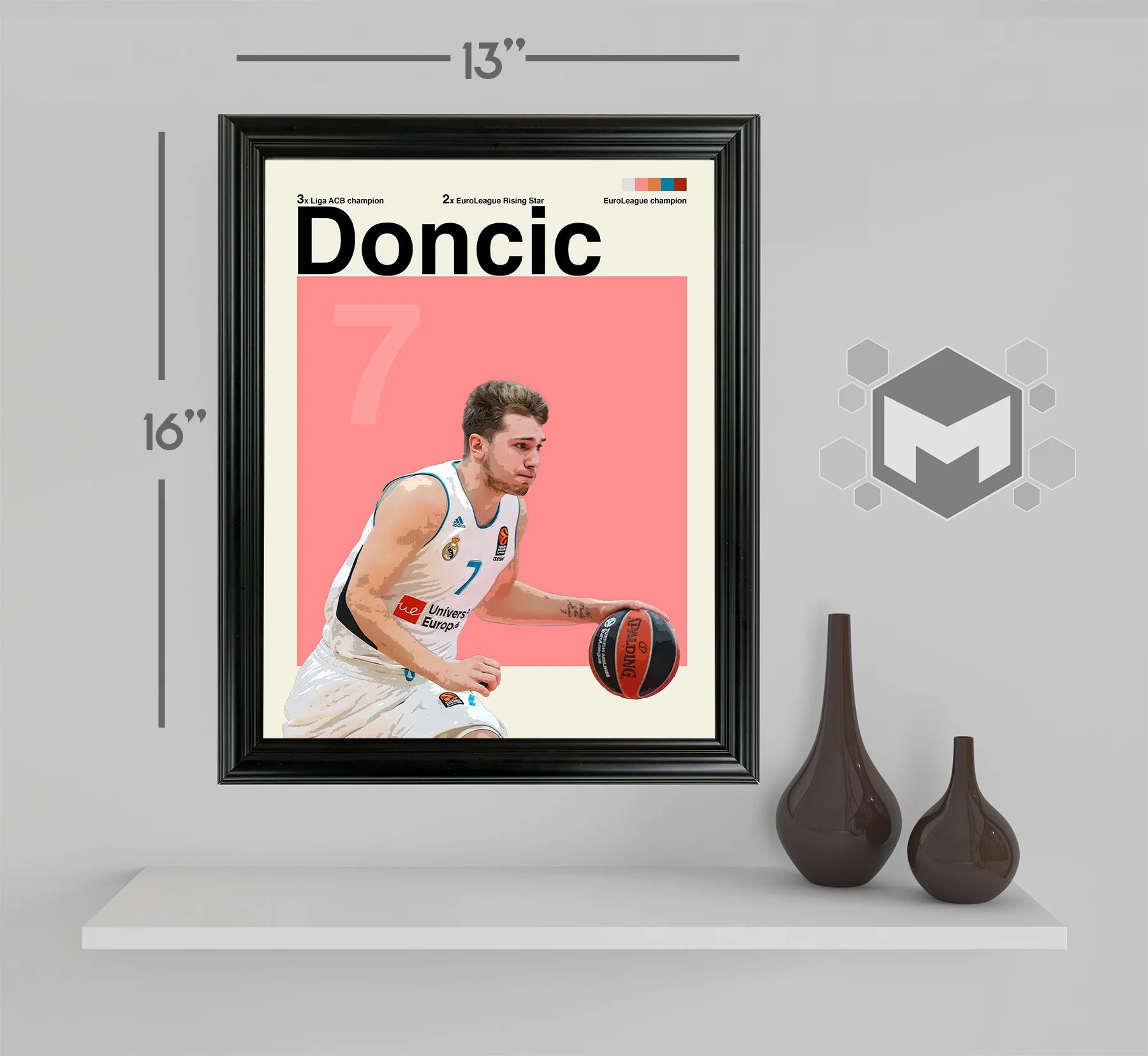 Luka Doncic Framed Sports Art Photo by Thomas Maxwell