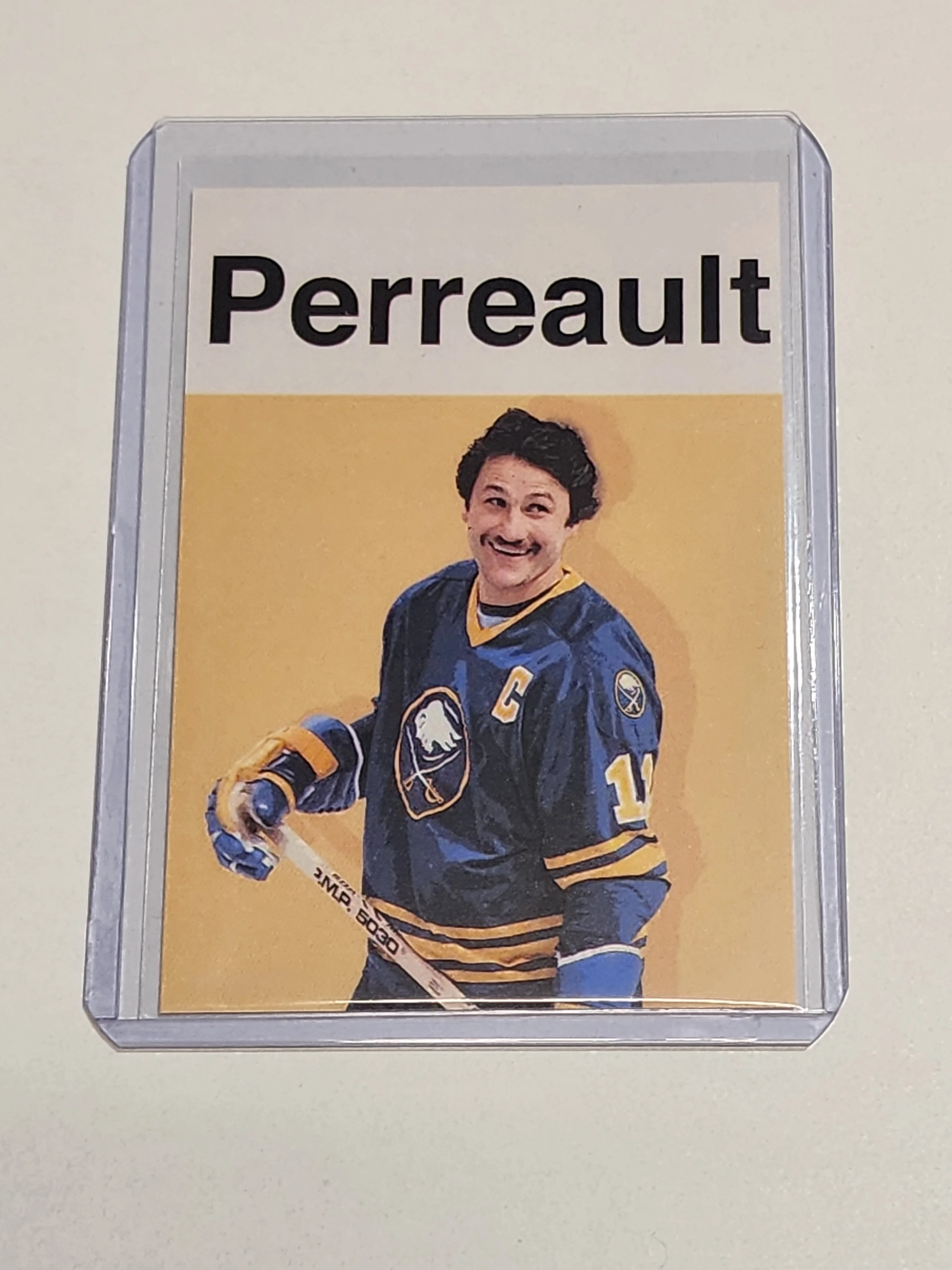 Gilbert Perreault Artist Signed Hockey Art Card 1/10
