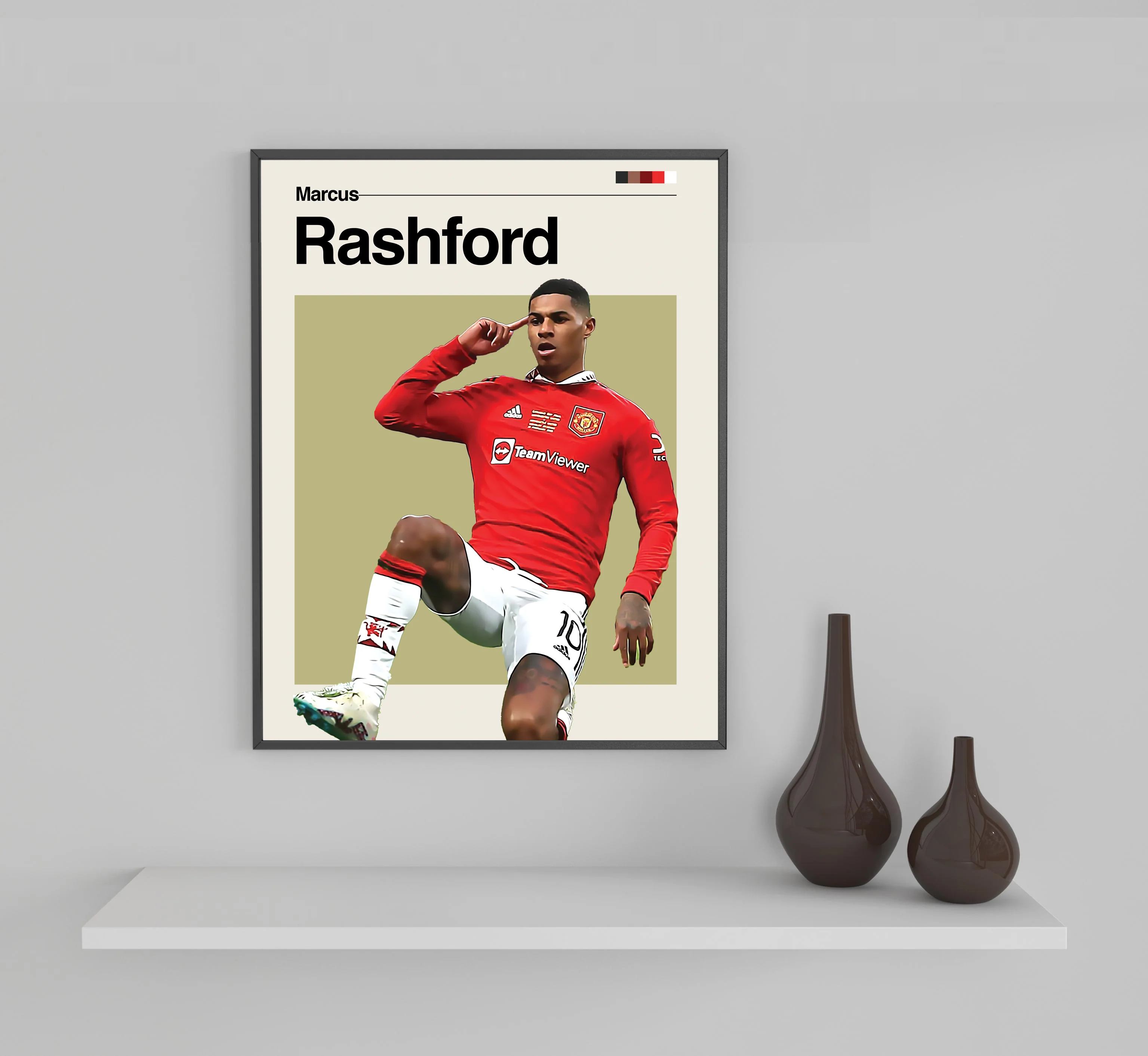 Marcus Rashford Framed Sports Art Photo by Thomas Maxwell