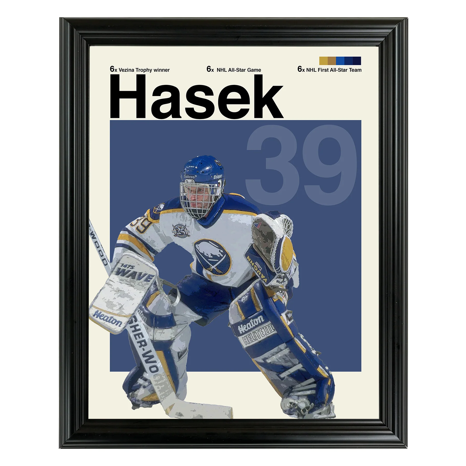 Dominik Hasek Framed Sports Art Photo by Thomas Maxwell