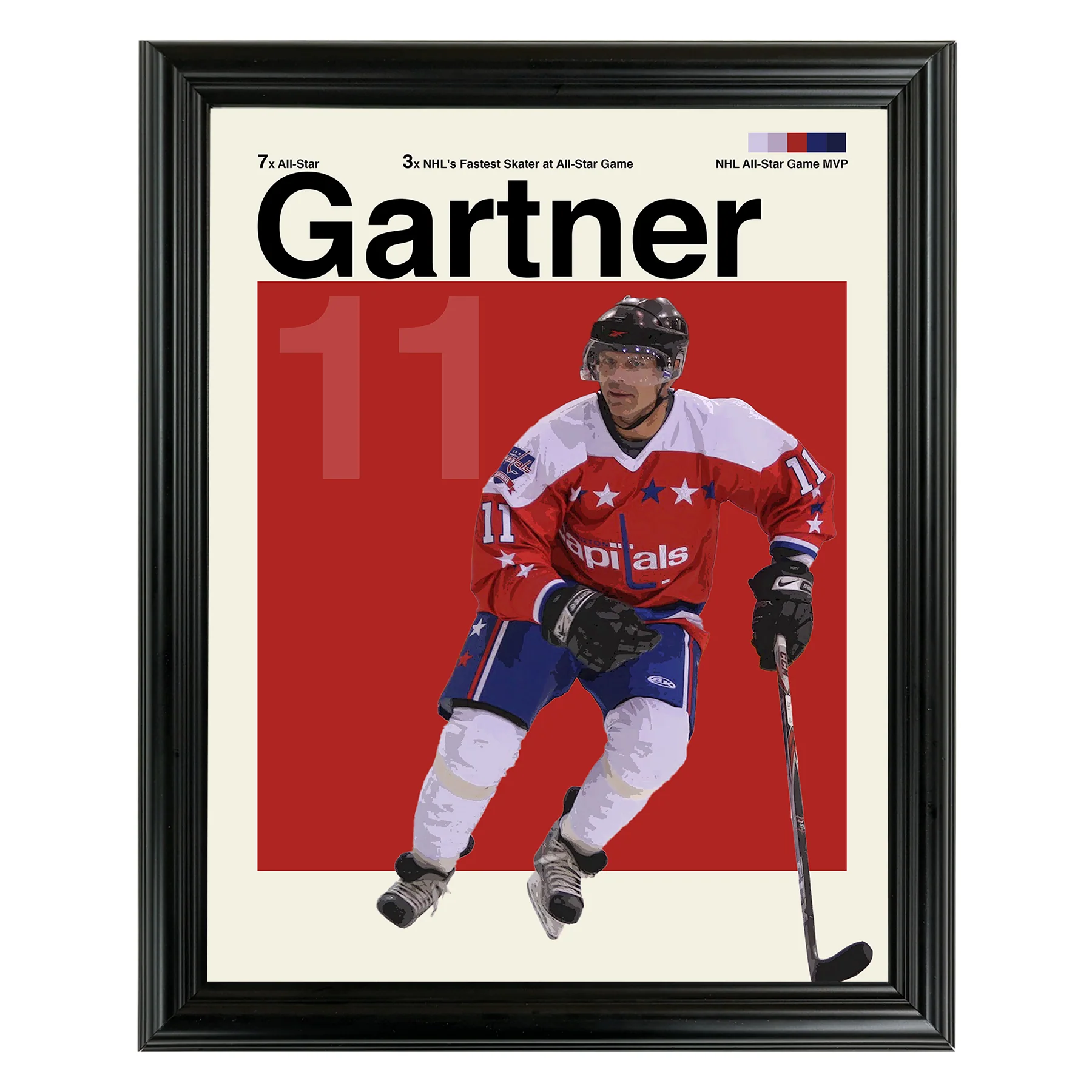Mike Gartner Framed Sports Art Photo by Thomas Maxwell