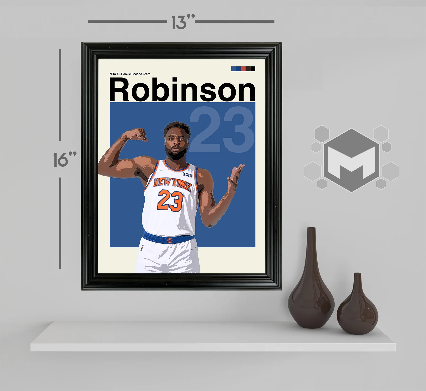 Mitchell Robinson Framed Sports Art Photo by Thomas Maxwell