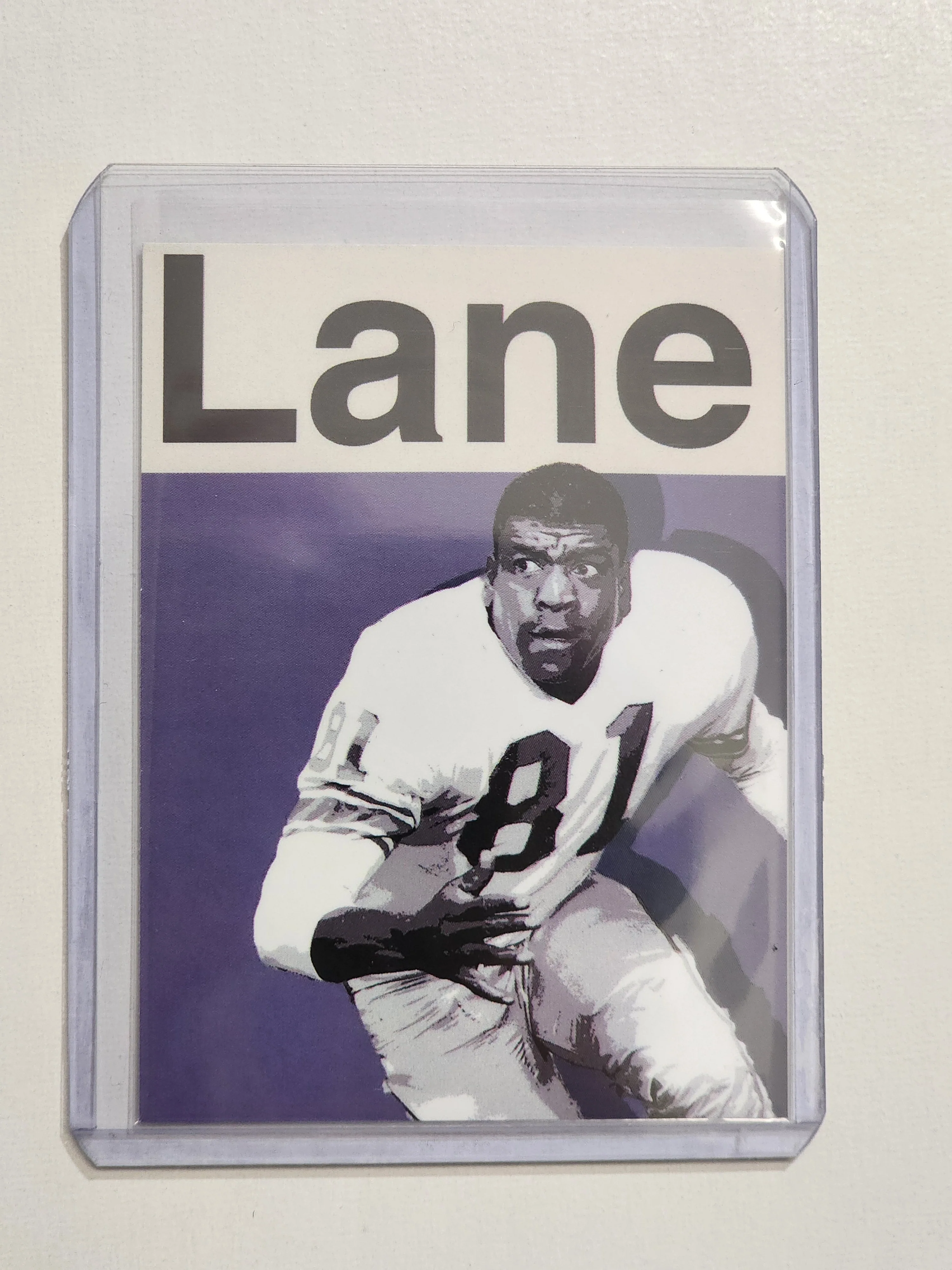 Night Train Lane Artist Signed Football Art Card 1/10