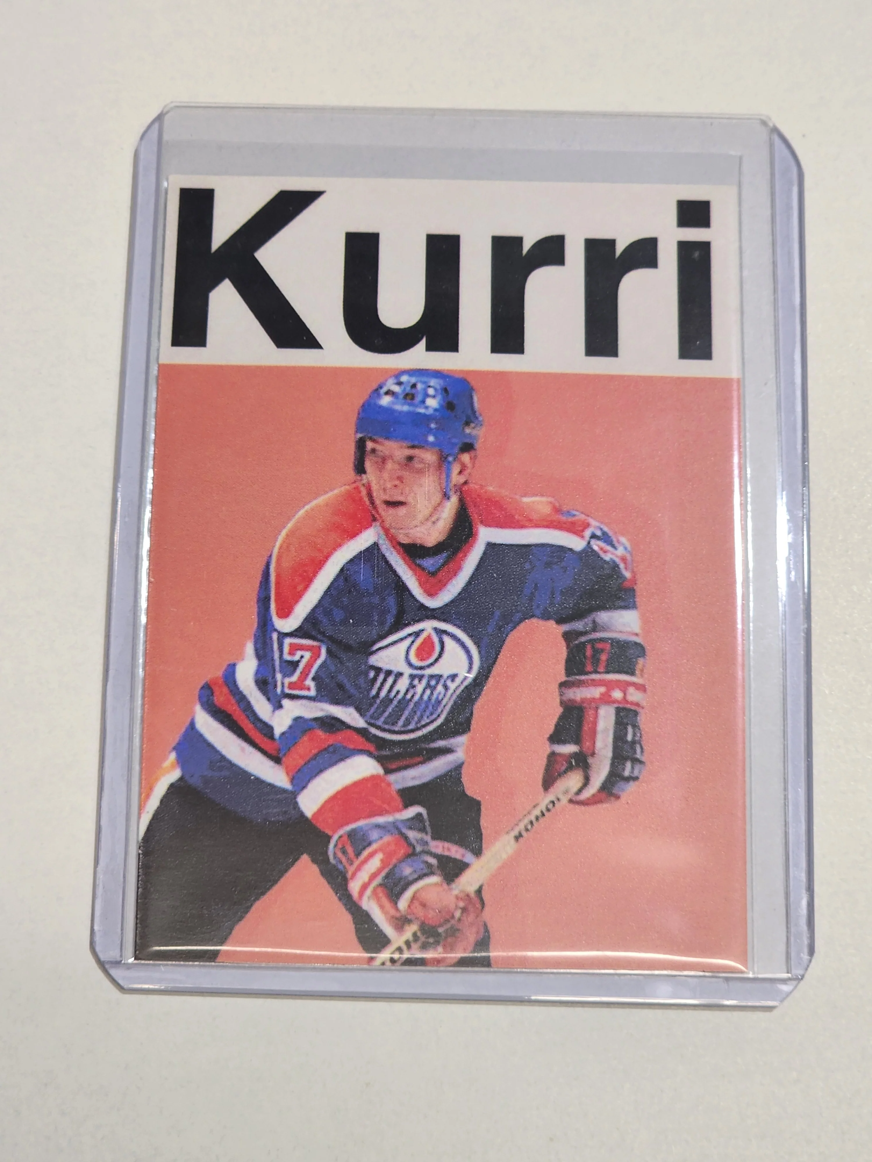 Jari Kurri Artist Signed Hockey Art Card 1/10
