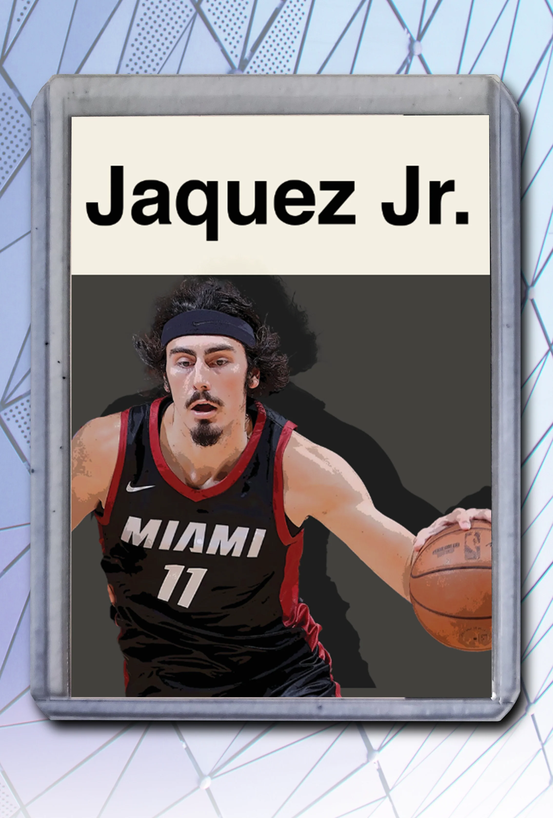 Jaime Jaquez Jr.  Artist Signed Basketball Art Card 3/10