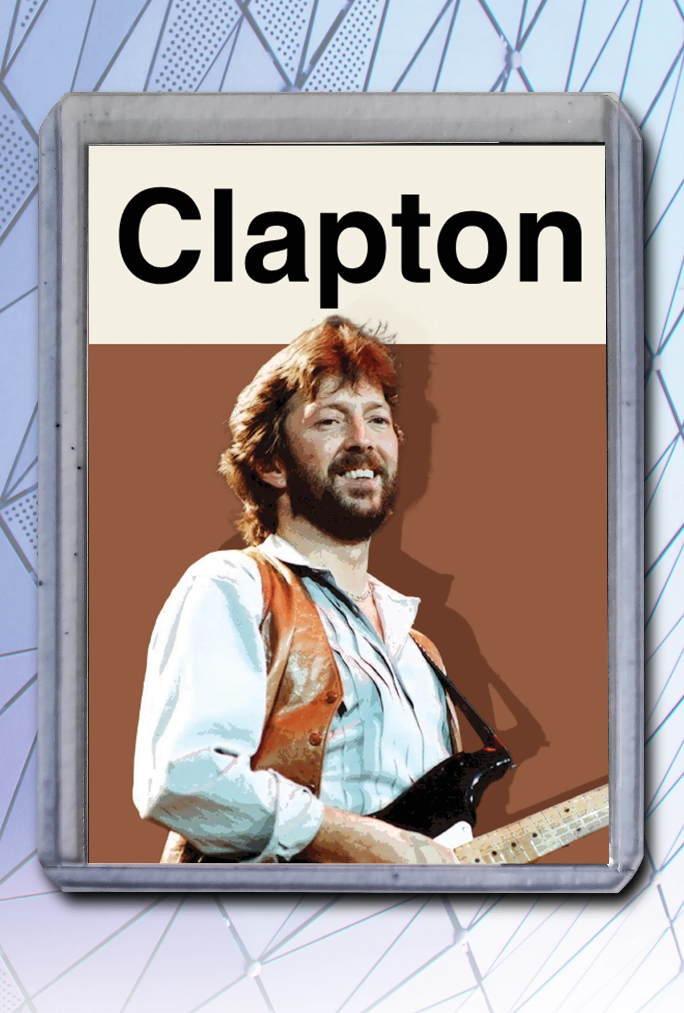 Eric Clapton Artist Signed Music Art Card 1/10