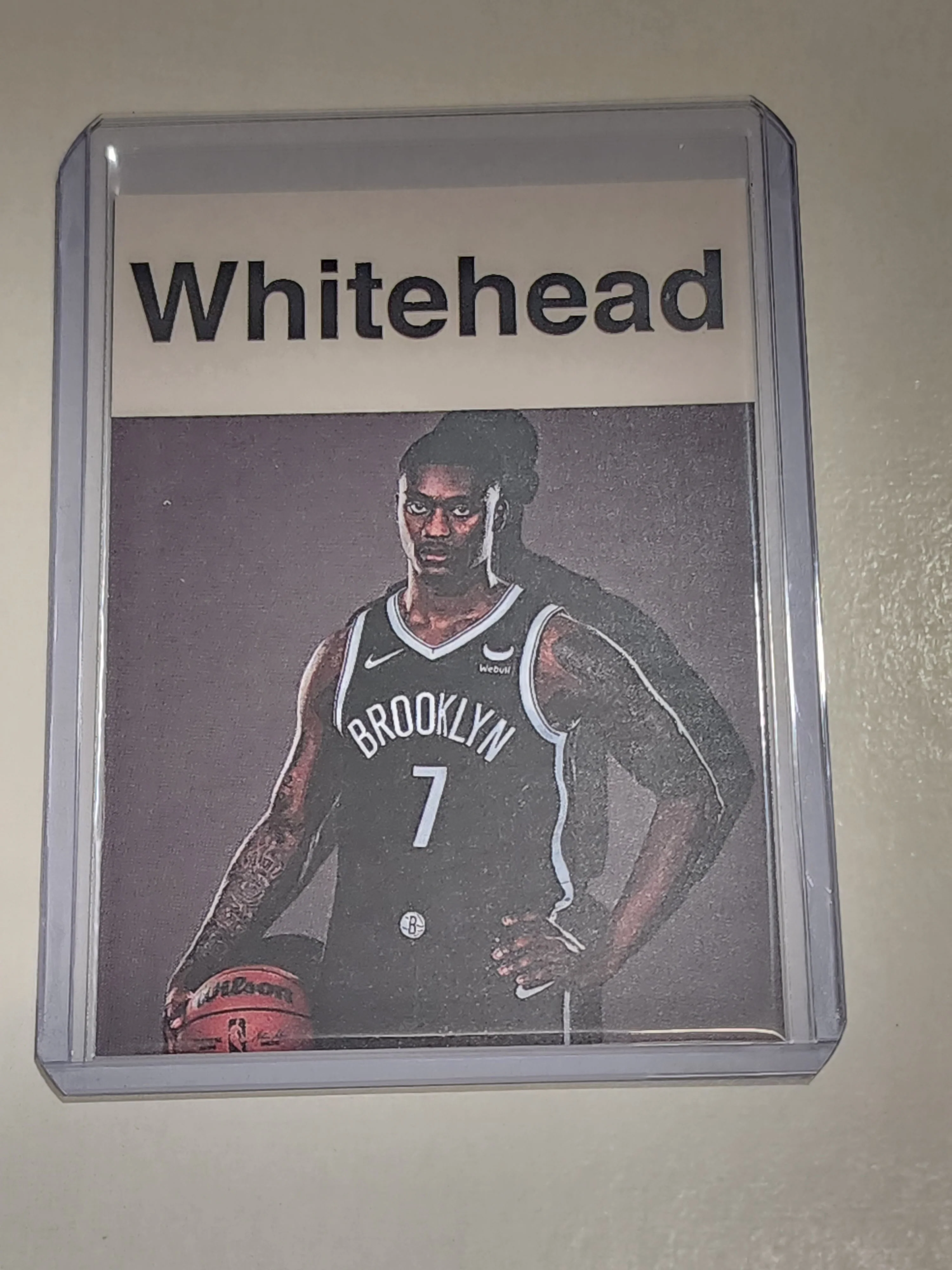 Dariq Whitehead Artist Signed Basketball Art Card 1/10