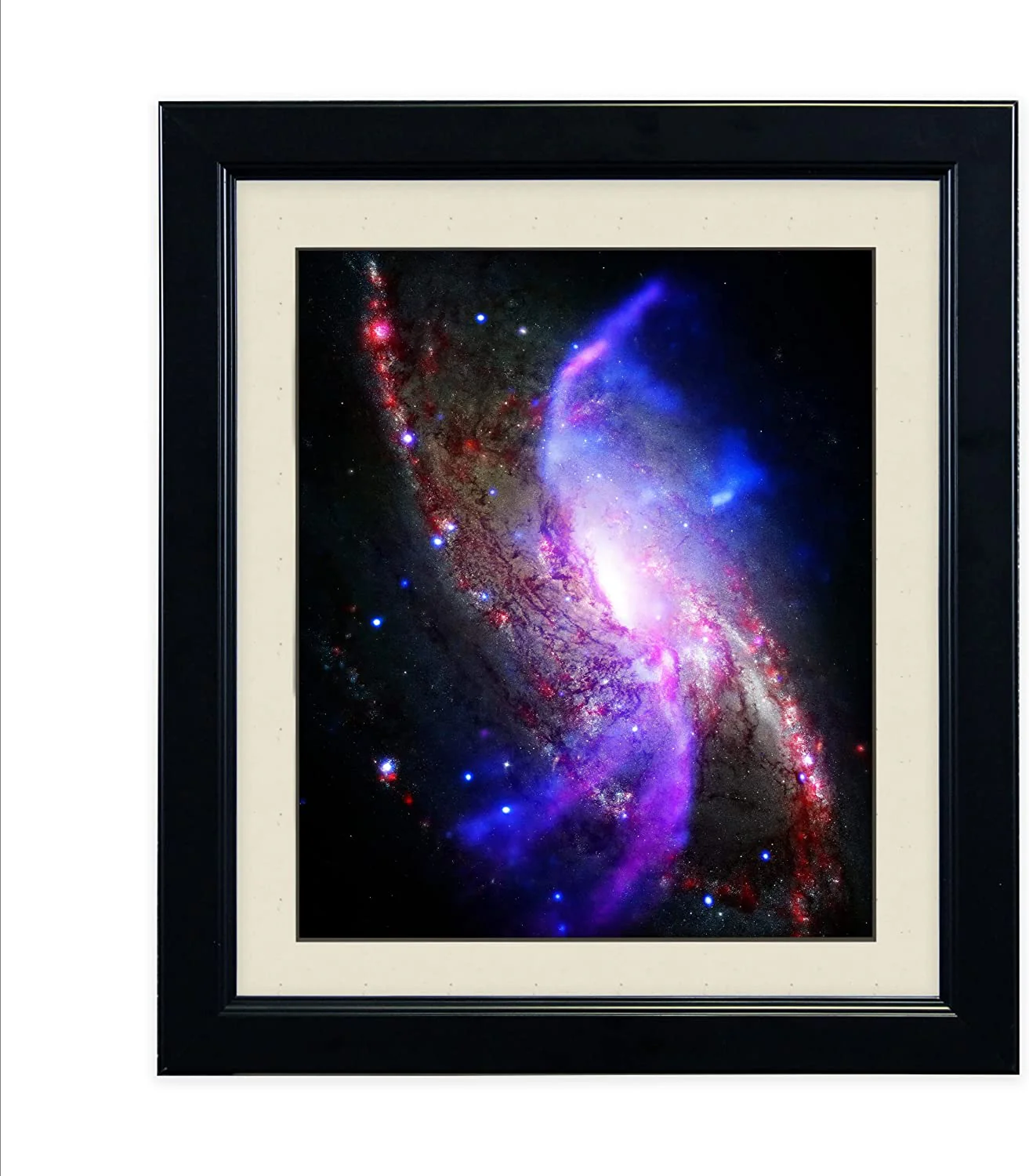 NGC 4258 Galaxy Composite Image NASA - Framed Photo