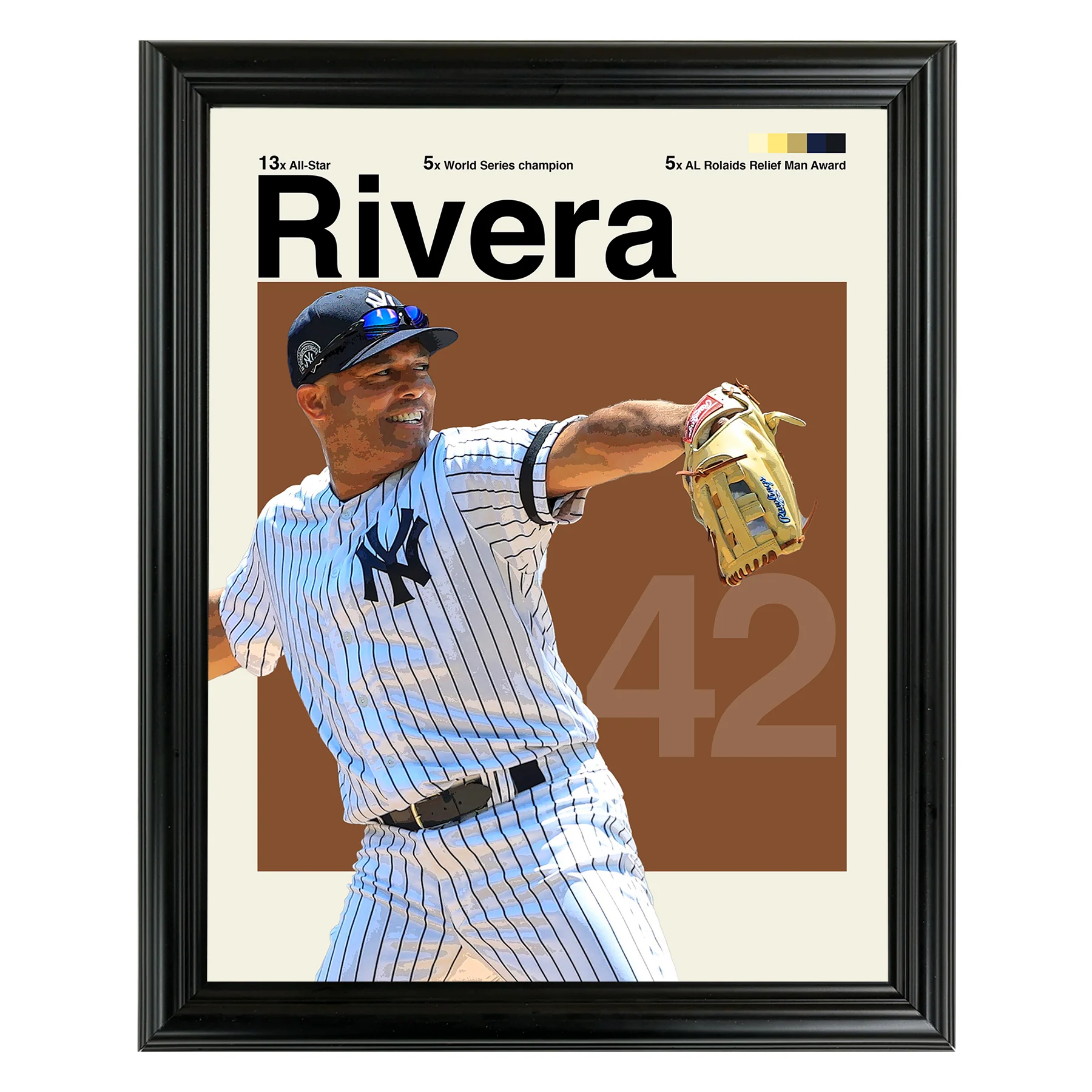 Mariano Rivera Framed Sports Art Photo by Thomas Maxwell