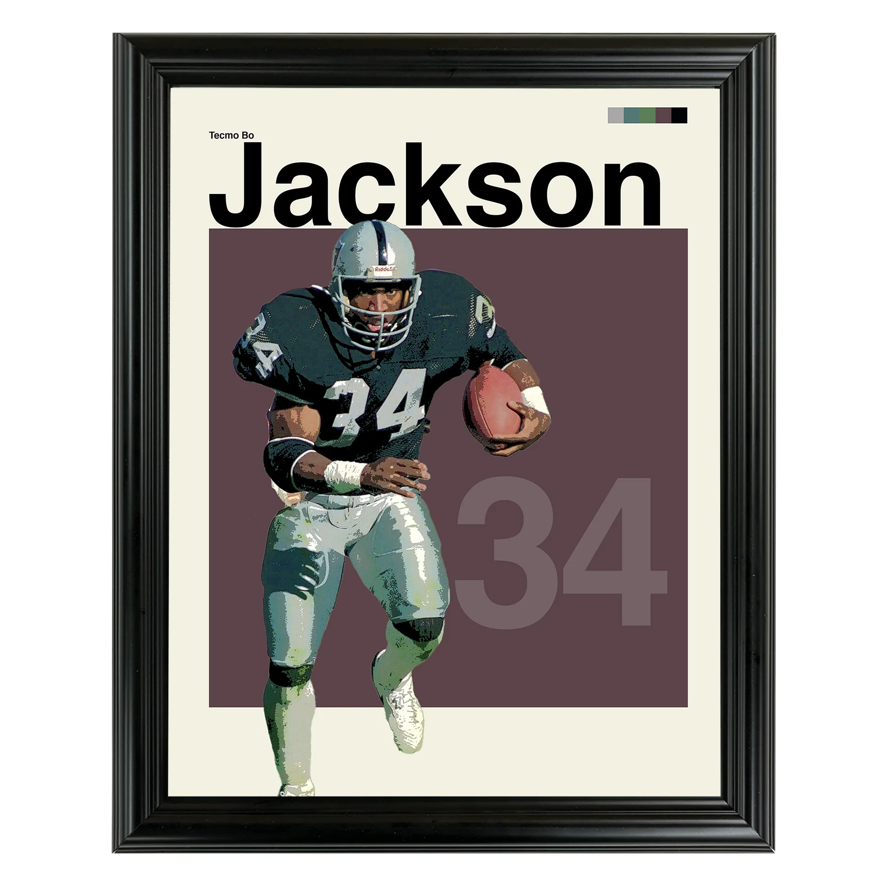 Bo Jackson Sports Art Framed Photo by Thomas Maxwell