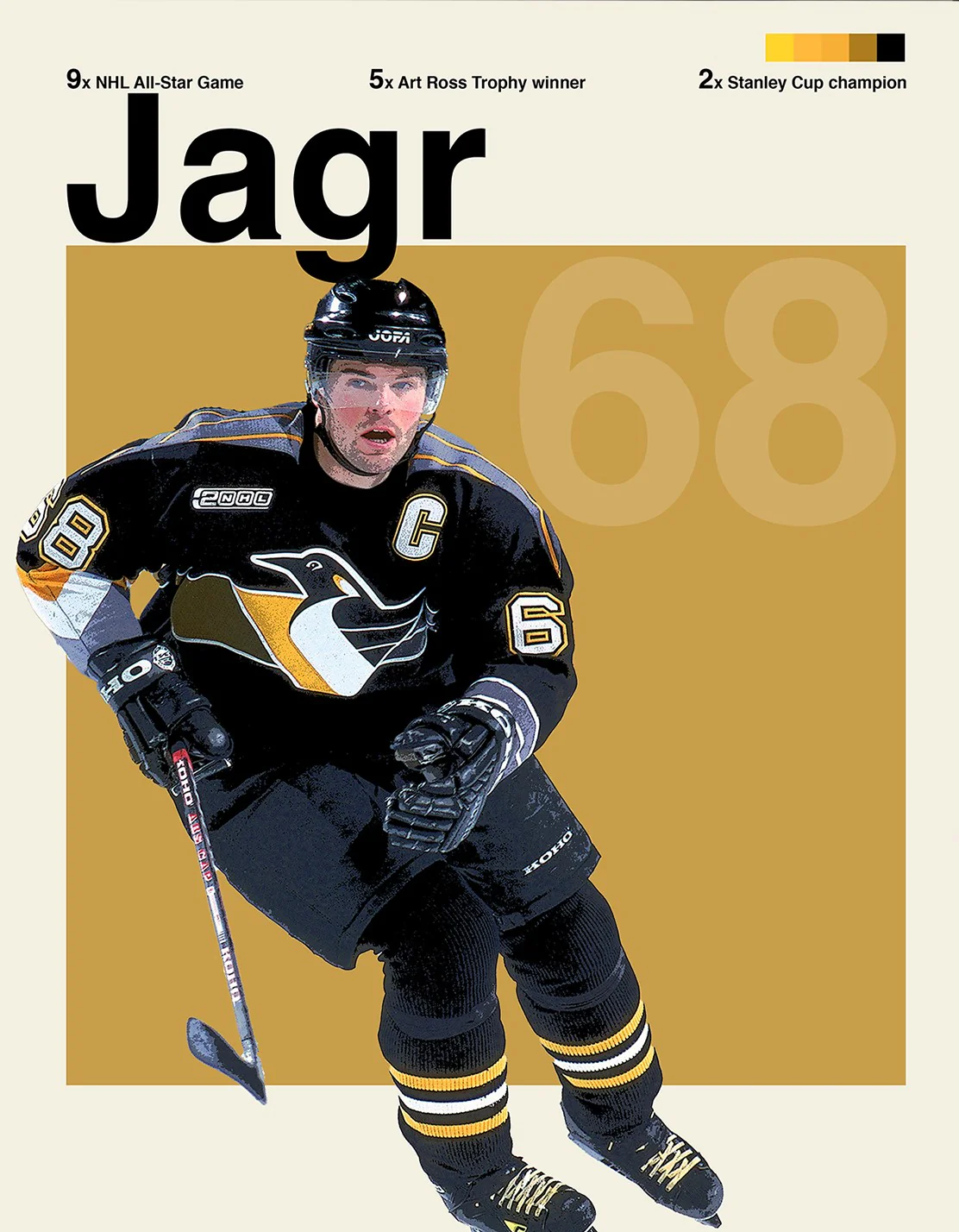 Jaromir Jagr Sports Art Photo by Thomas Maxwell - [No Frame]