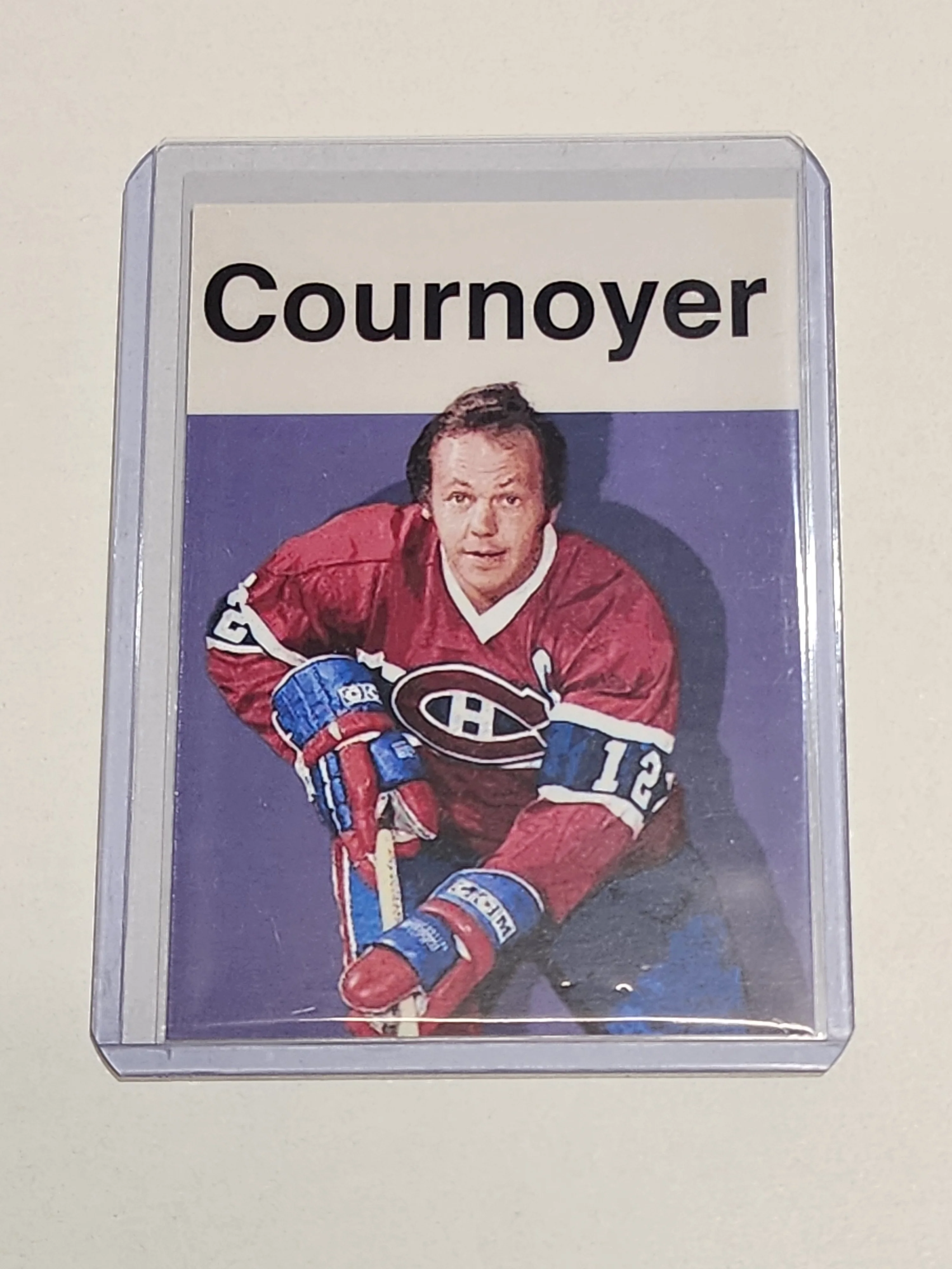Yvan Cournoyer Artist Signed Hockey Art Card 1/10