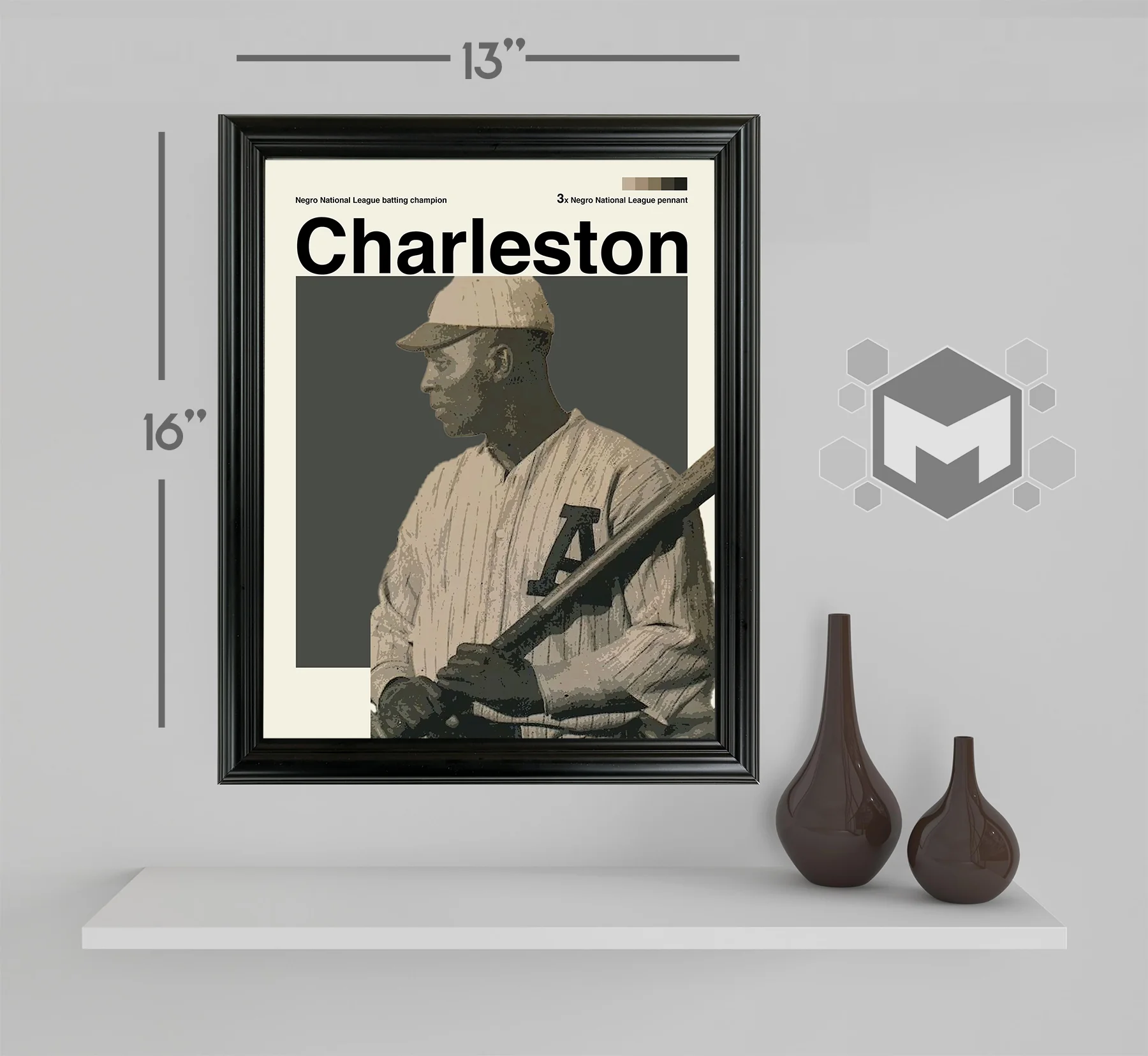 Oscar Charleston Framed Sports Art Photo by Thomas Maxwell