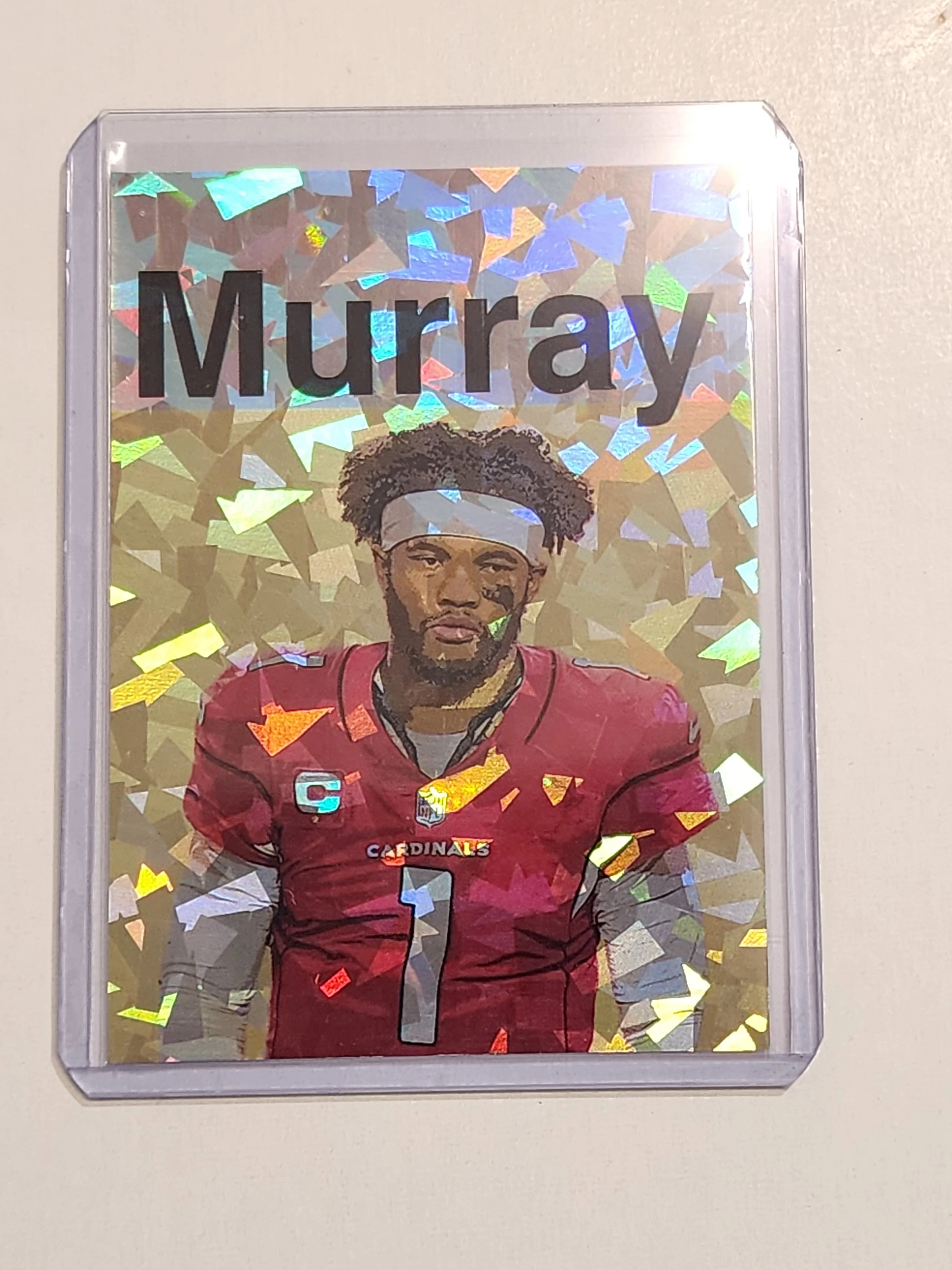 Kyler Murray Artist Signed Arizona Cardinals Refractor Art Card 1/1