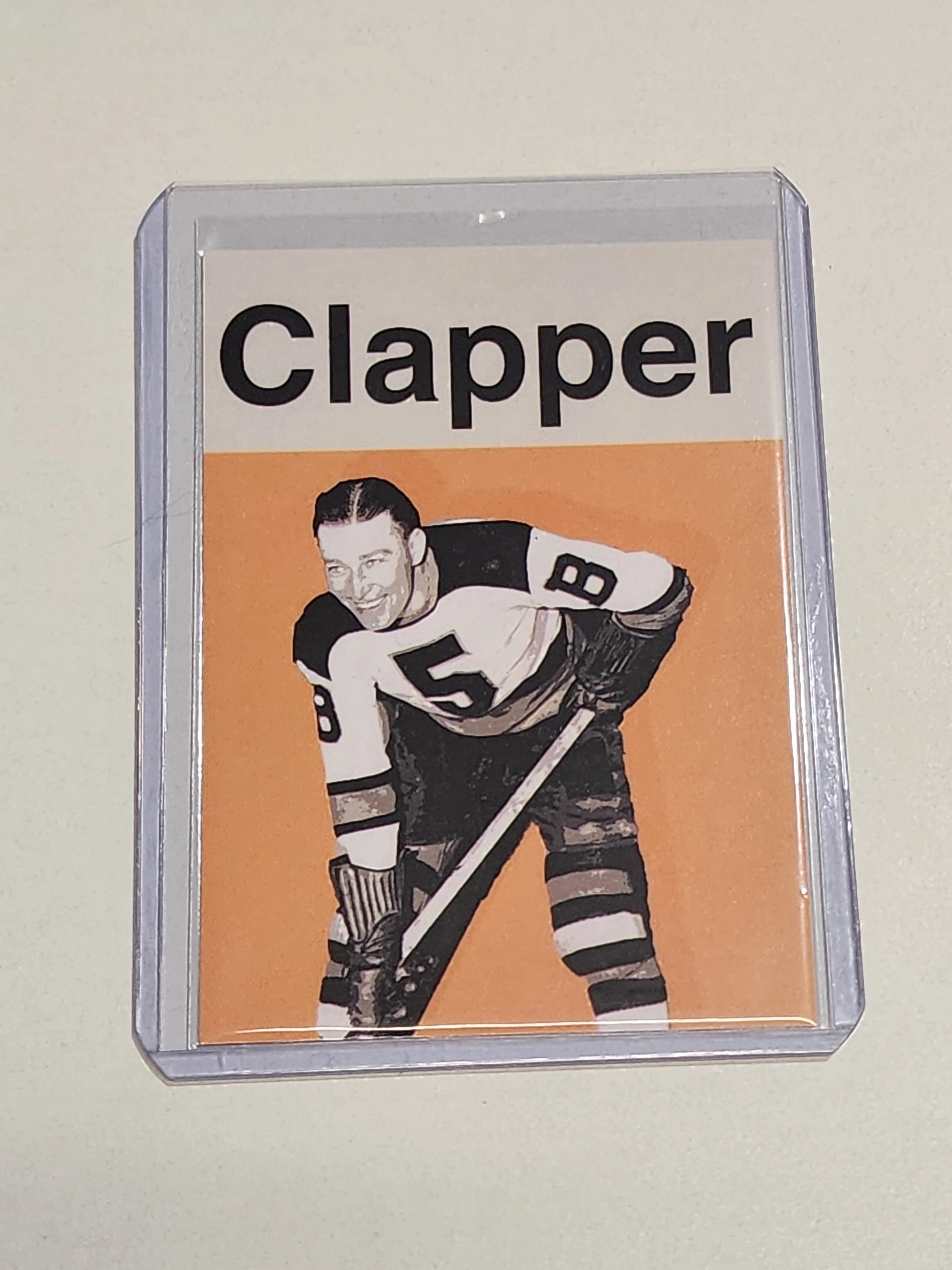 Dit Clapper Artist Signed Hockey Art Card 1/10