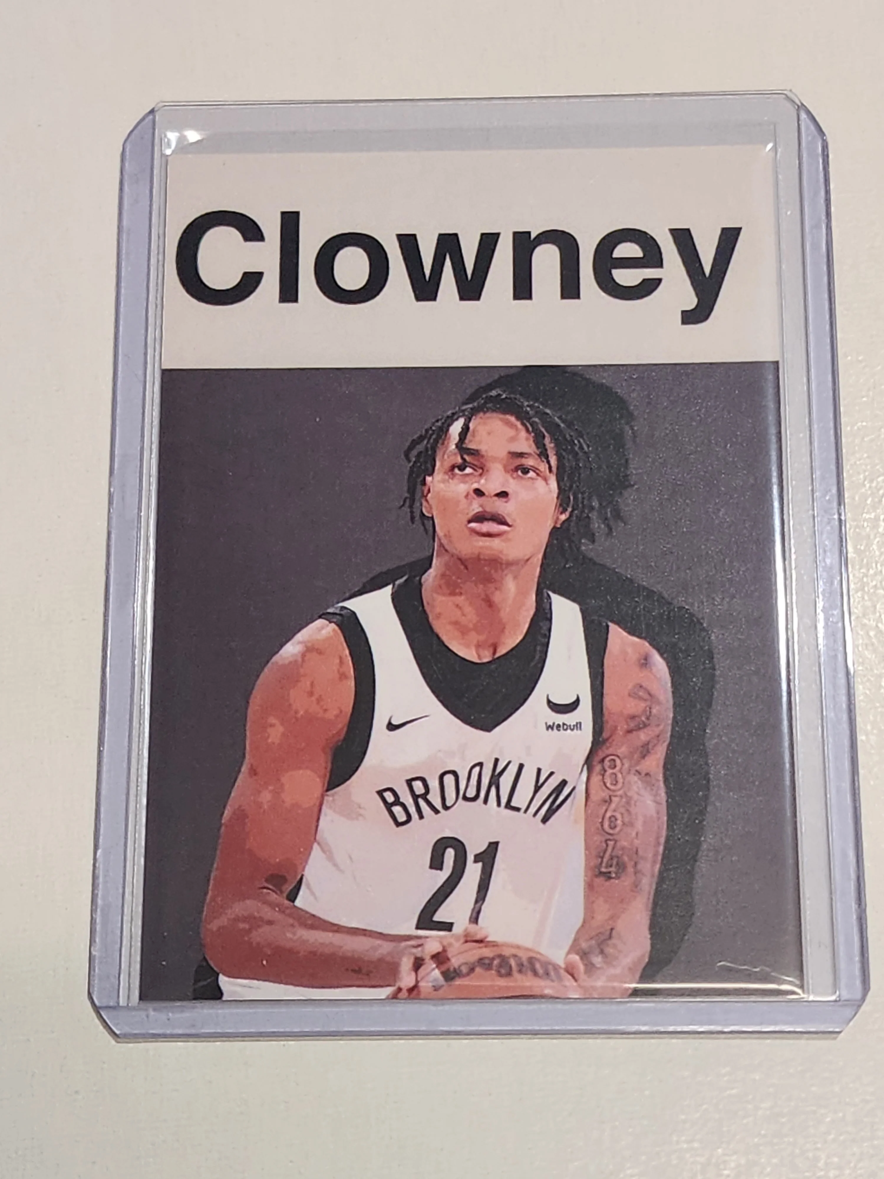 Noah Clowney Artist Signed Basketball Art Card 1/10