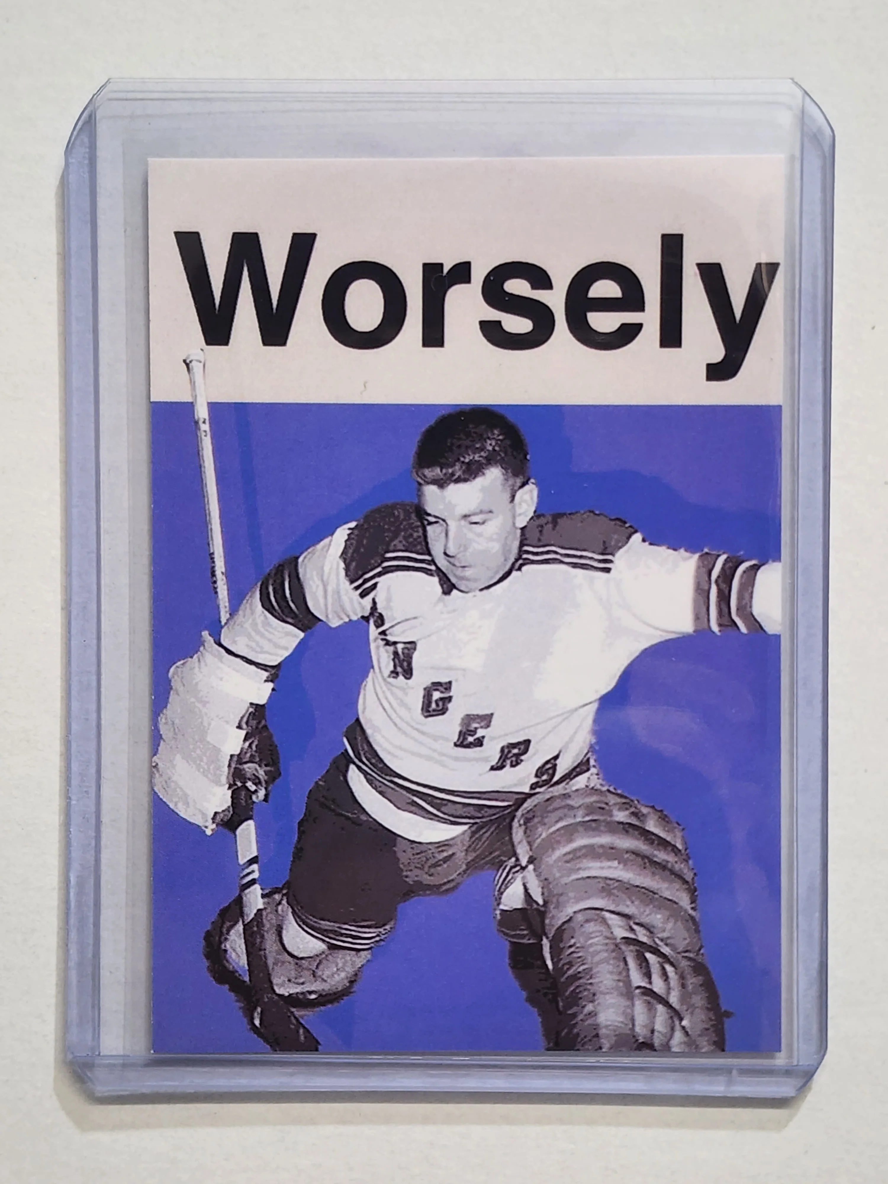 Gump Worsely Artist Signed Hockey Art Card 1/10