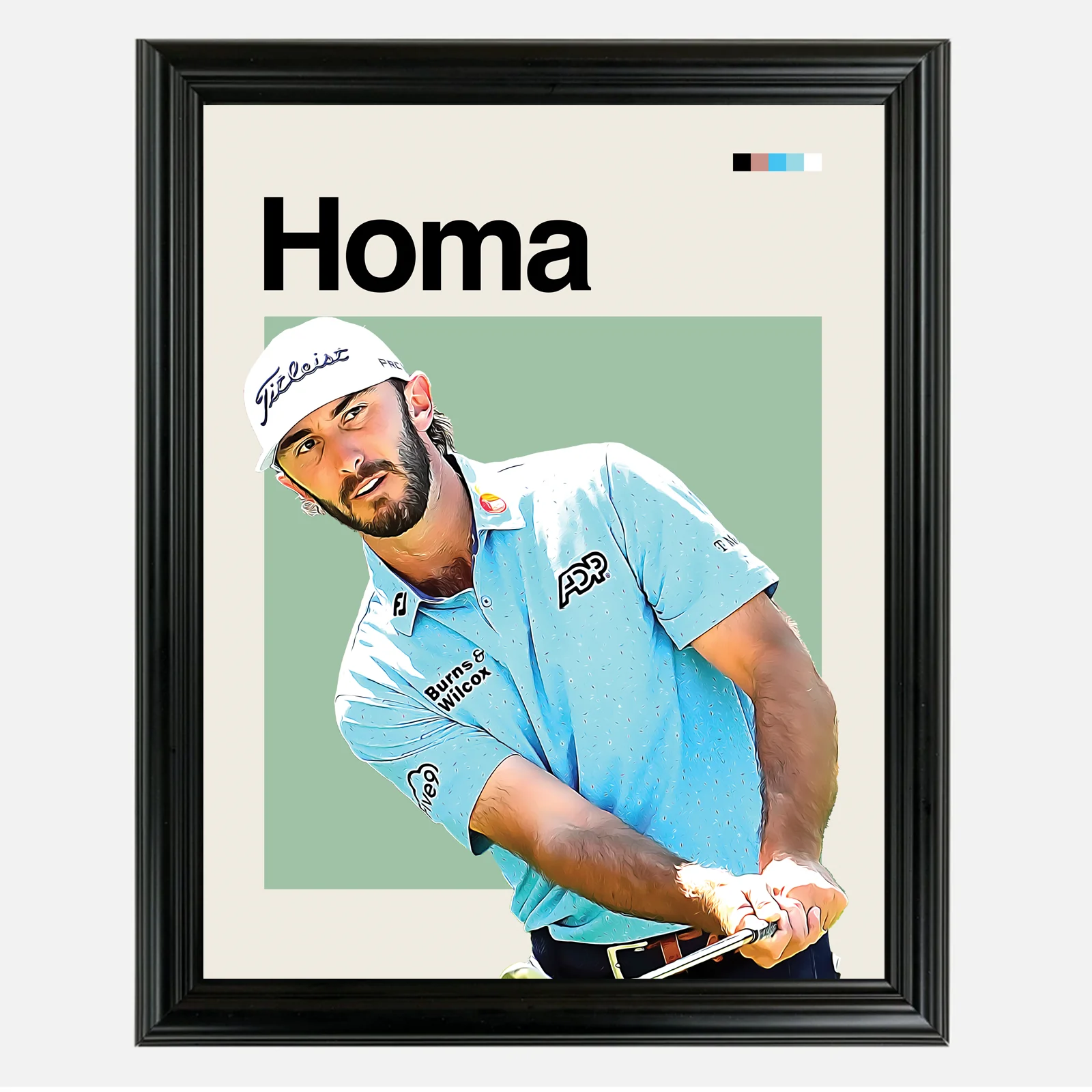 Max Homa Framed Sports Art Photo by Thomas Maxwell