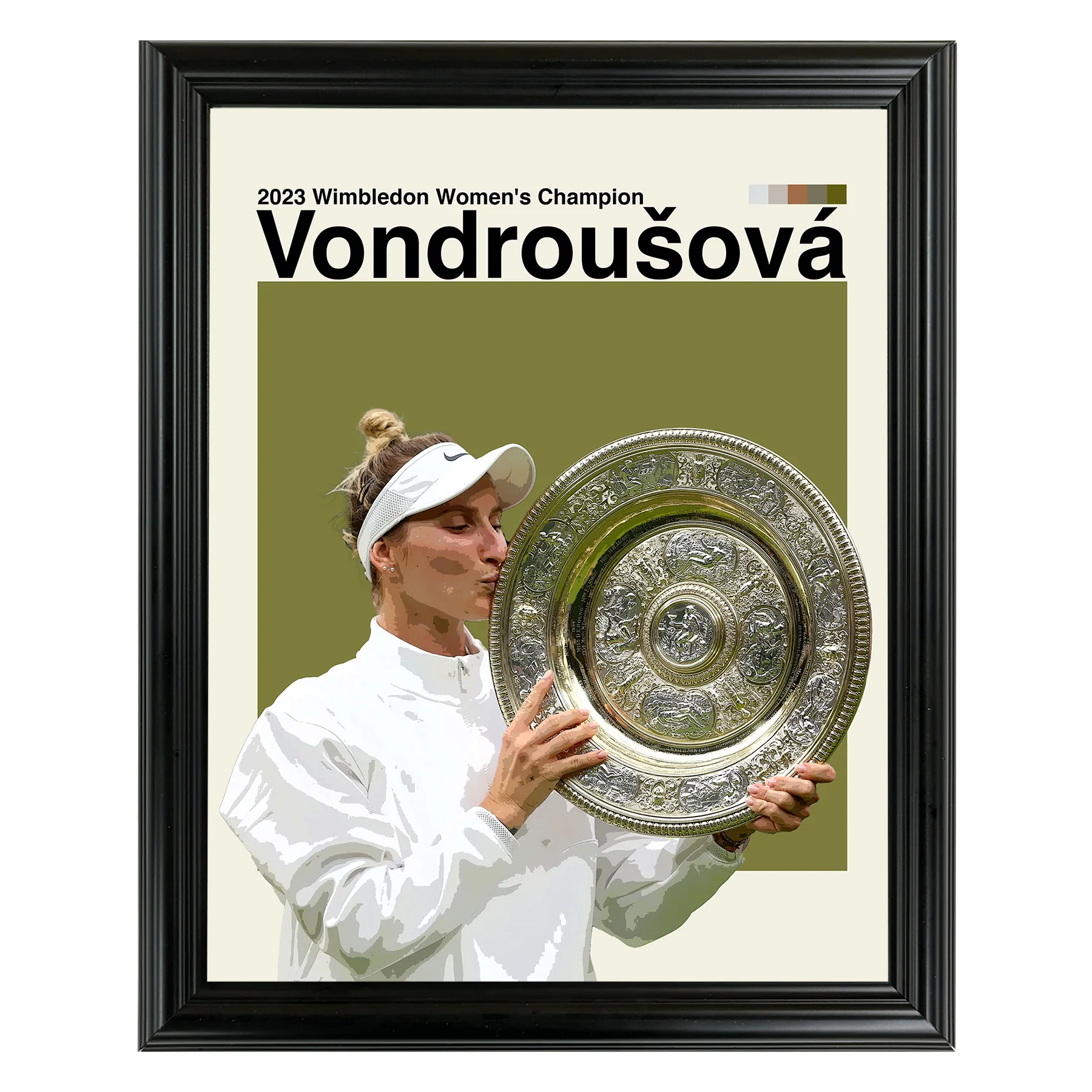 MarkÃ©ta VondrouÅ¡ovÃ¡ Framed Sports Art Photo by Thomas Maxwell