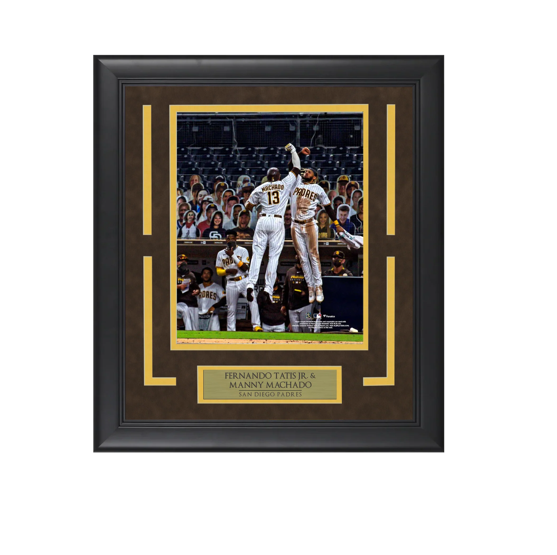 Fernando Tatis Jr. & Manny Machado - Padre Connection - Framed Baseball Photo