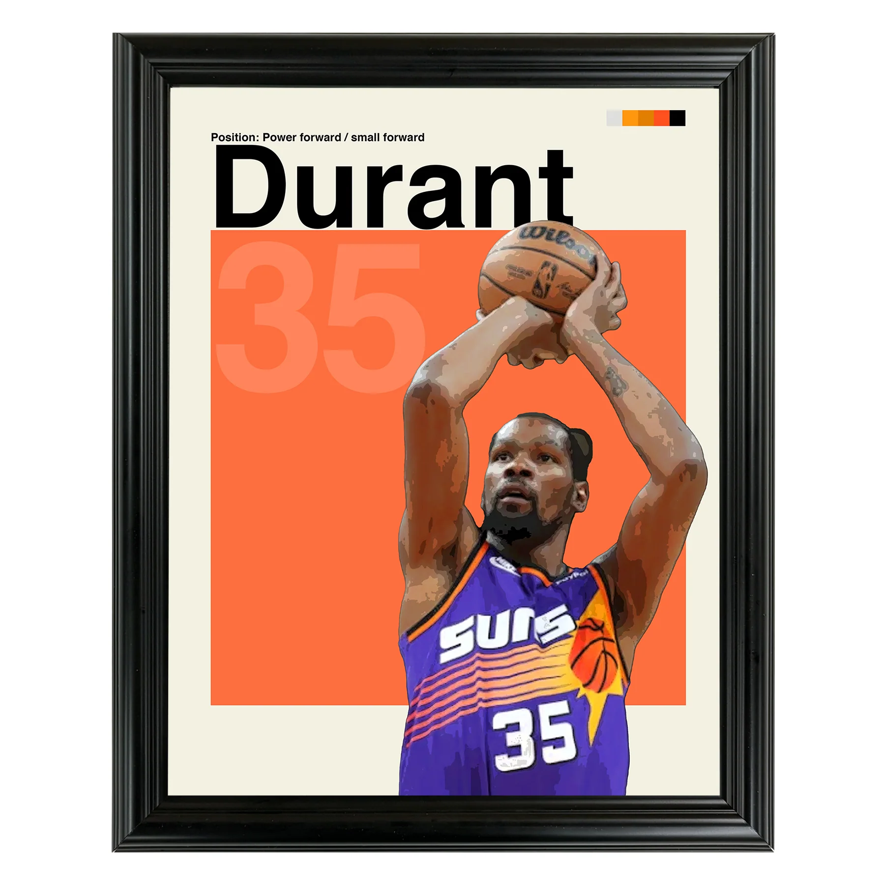 Kevin Durant Framed Sports Art Photo by Thomas Maxwell