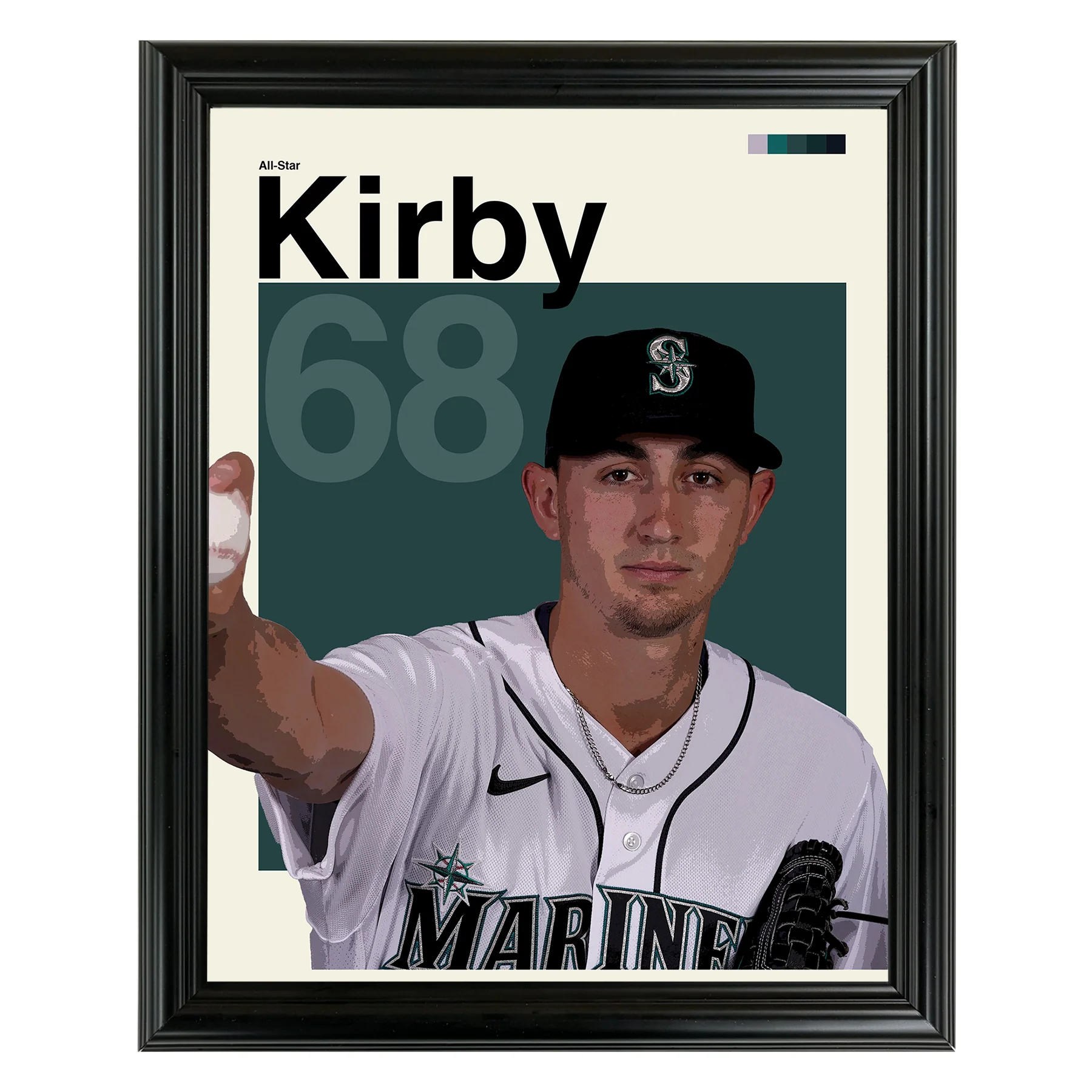 George Kirby Framed Sports Art Photo by Thomas Maxwell
