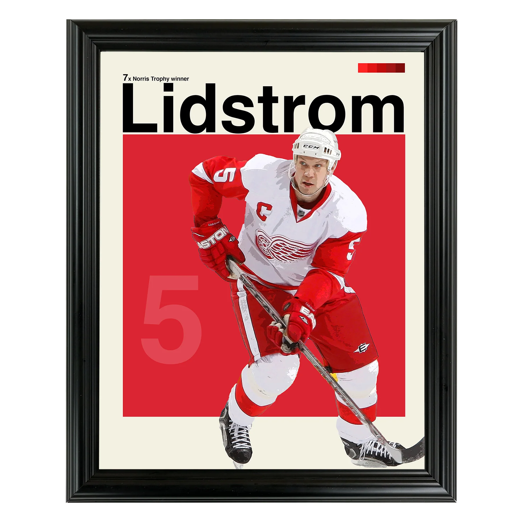 Nicklas Lidstrom Framed Sports Art Photo by Thomas Maxwell