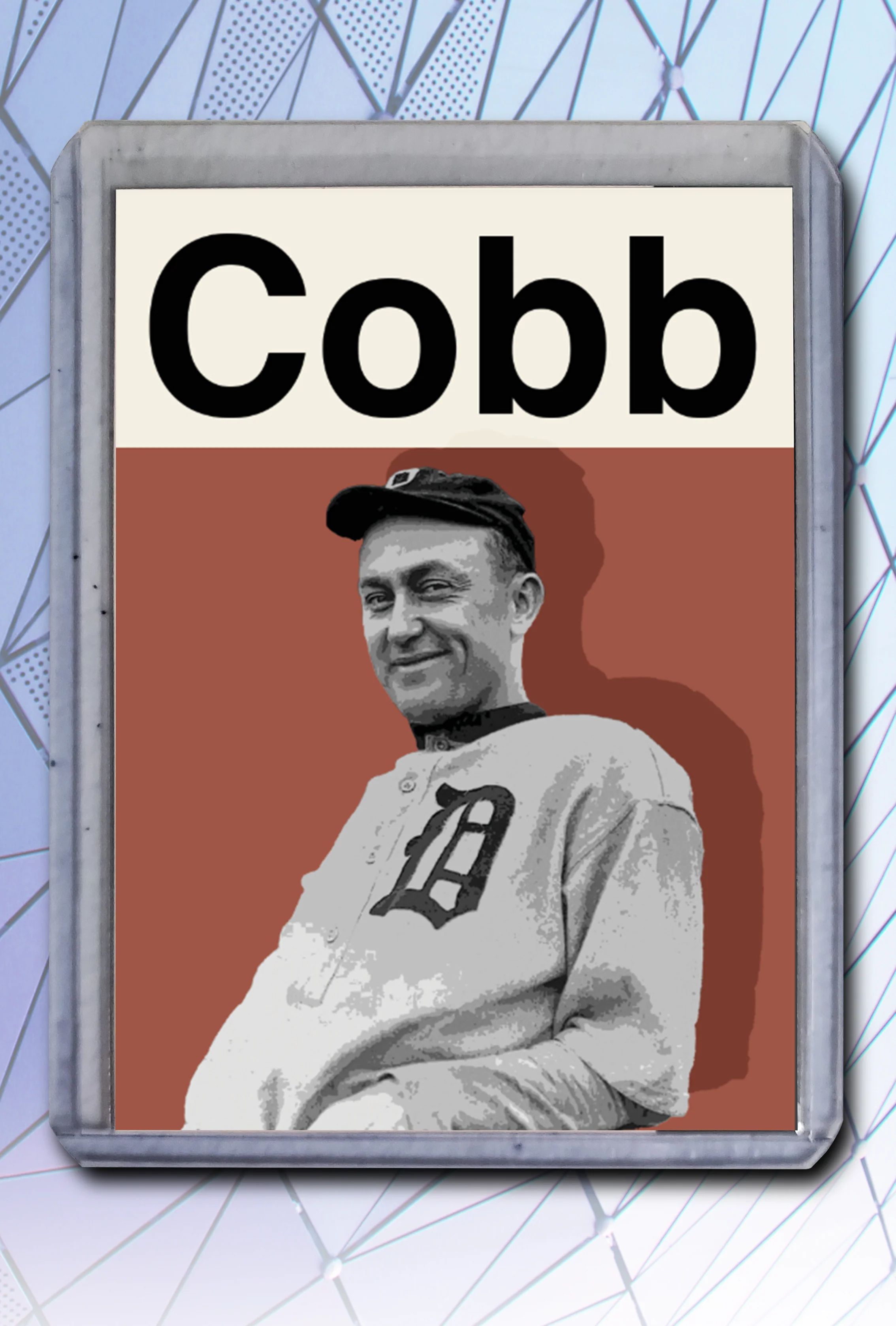 Ty Cobb Artist Signed Baseball Art Card 1/10