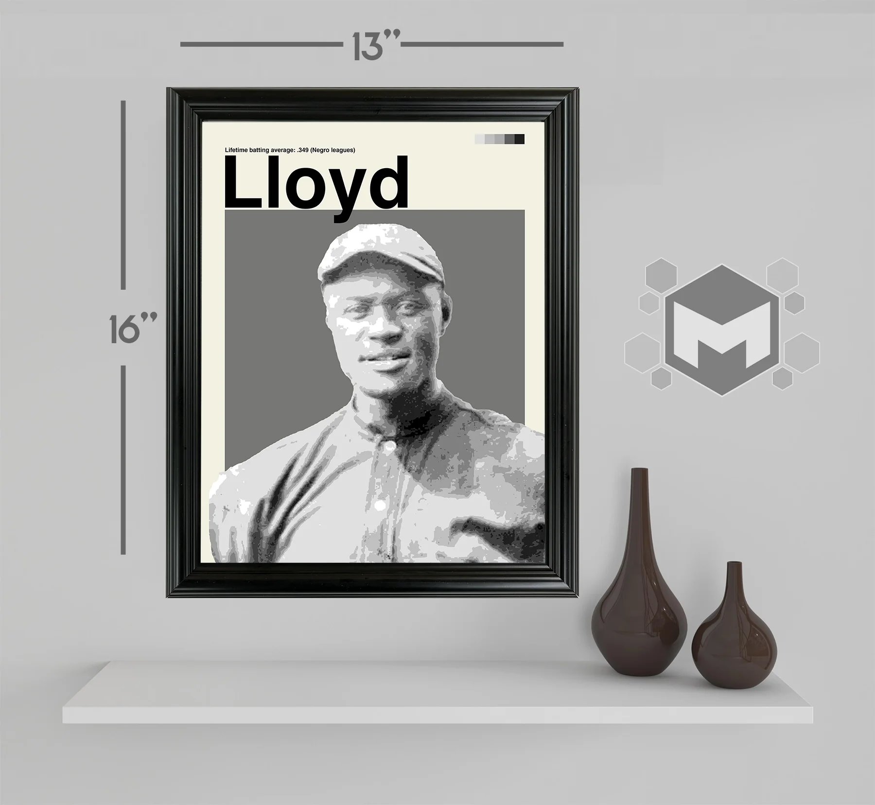 Pop Lloyd Framed Sports Art Photo by Thomas Maxwell