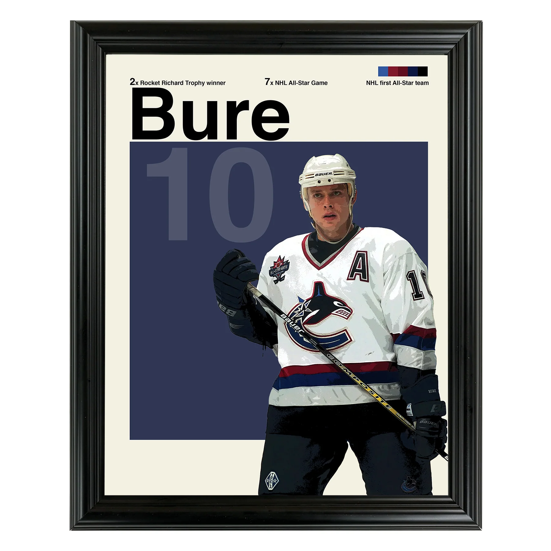 Pavel Bure Framed Sports Art Photo by Thomas Maxwell