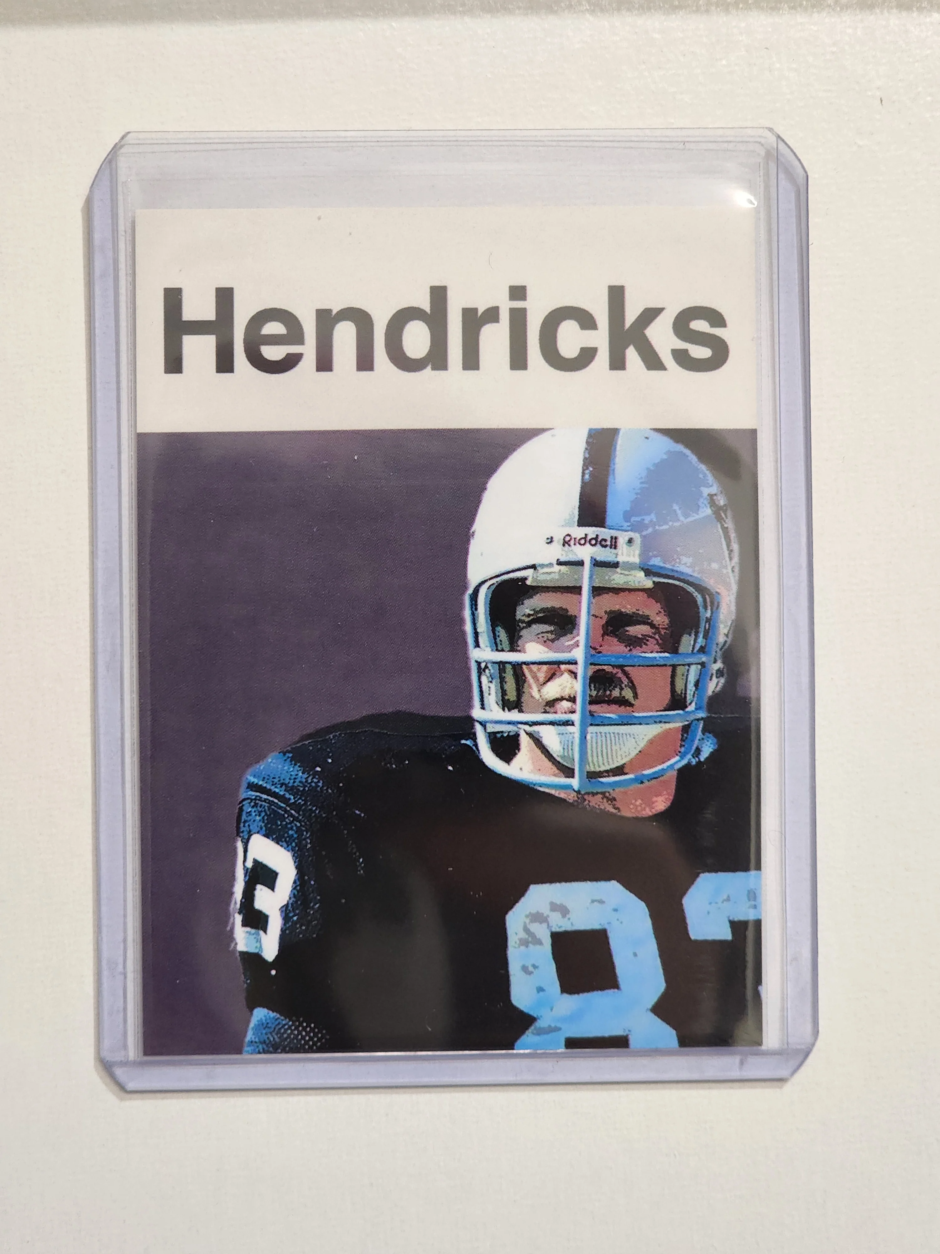 Ted Hendricks Artist Signed Football Art Card 1/10