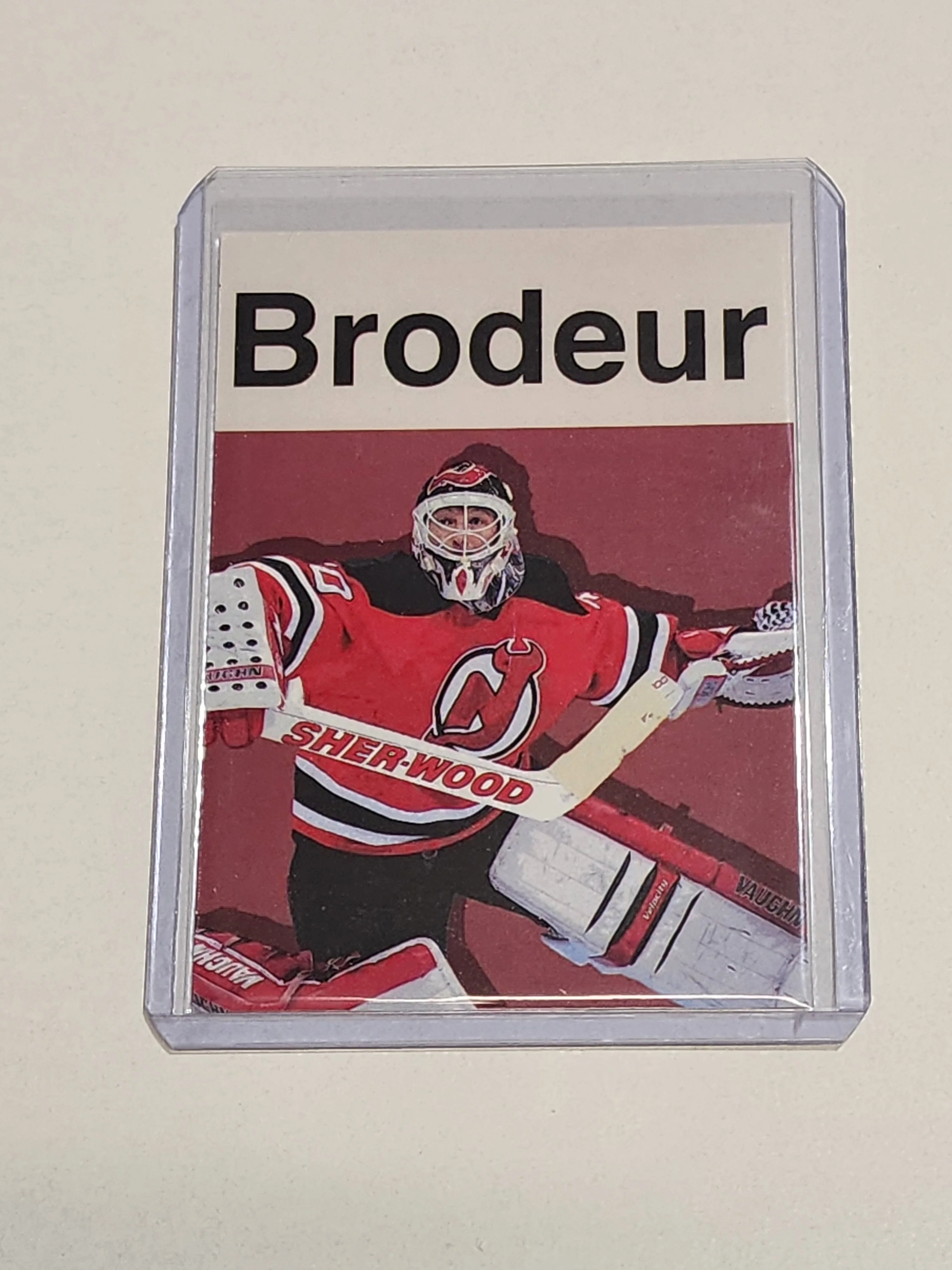 Martin Brodeur Artist Signed Hockey Art Card 1/10