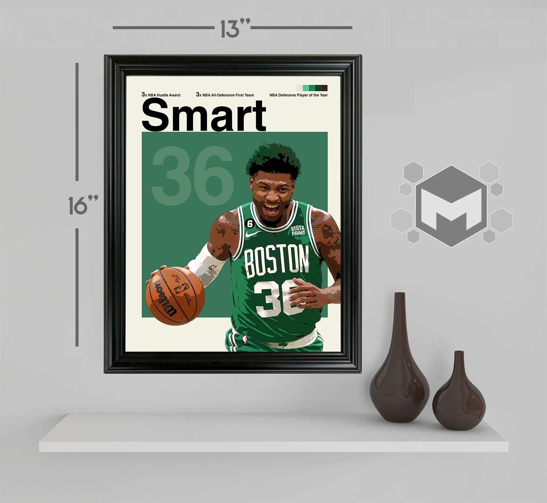 Marcus Smart Framed Sports Art Photo by Thomas Maxwell
