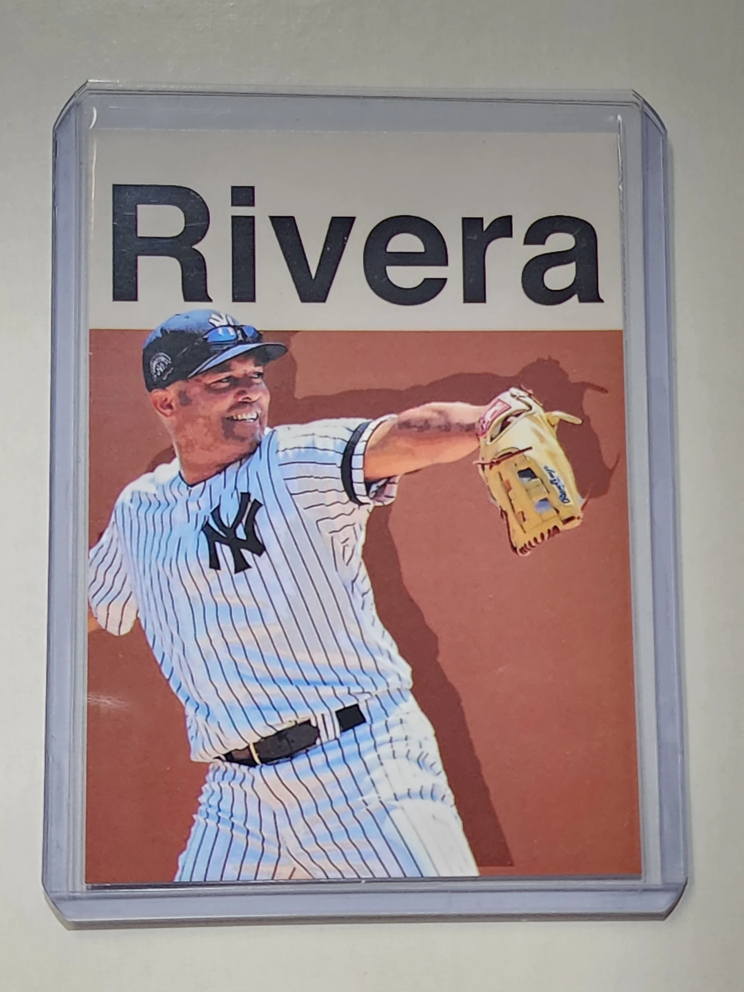 Mariano Rivera Artist Signed Baseball Art Card 1/10