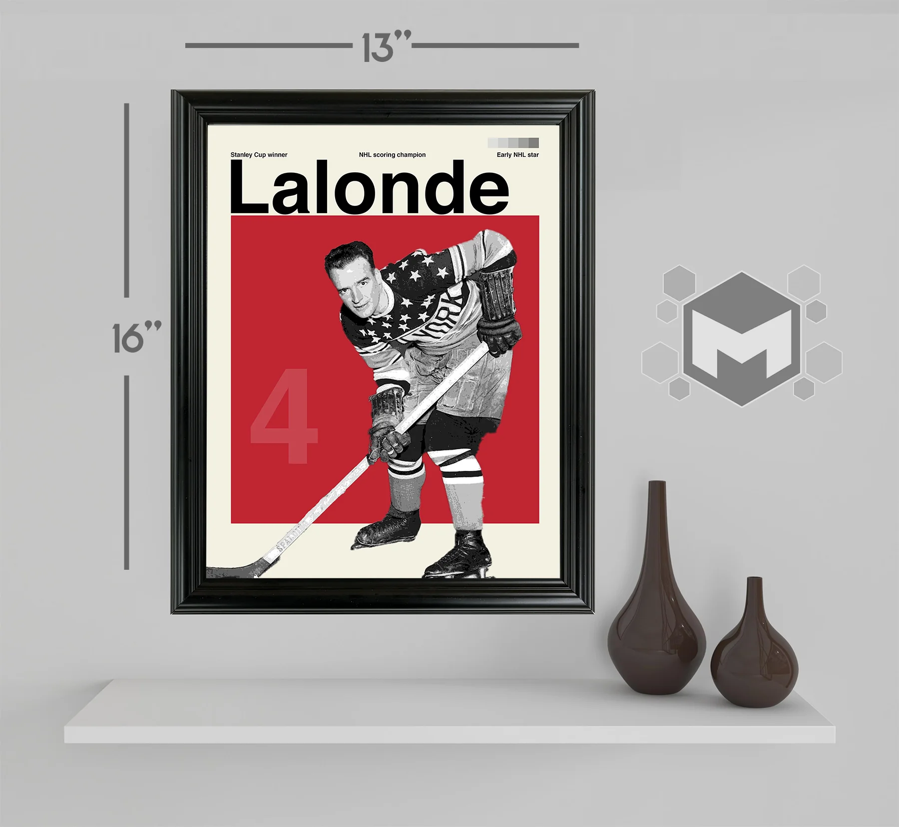 Newsy Lalonde Framed Sports Art Photo by Thomas Maxwell
