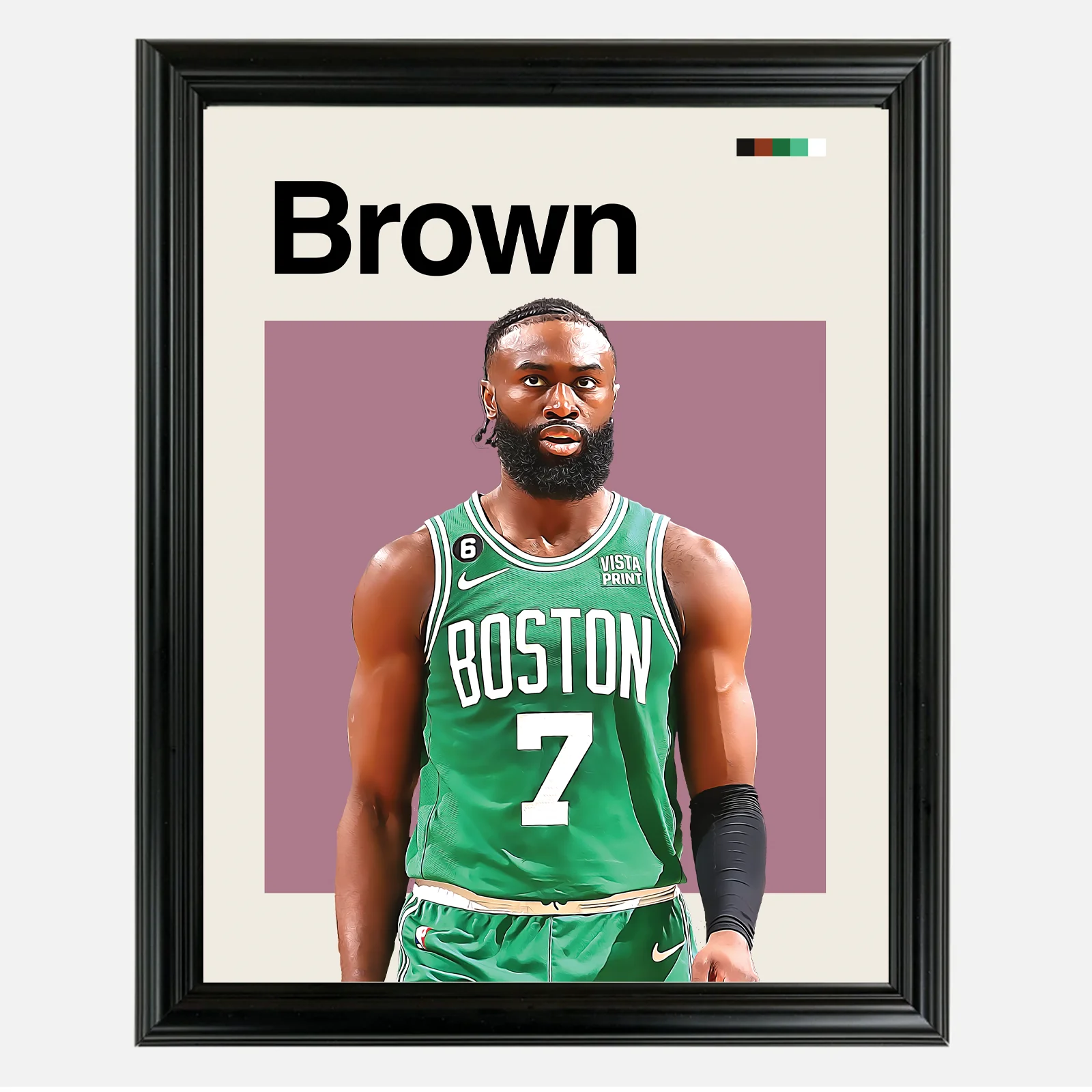 Jaylen Brown Framed Sports Art Photo by Thomas Maxwell