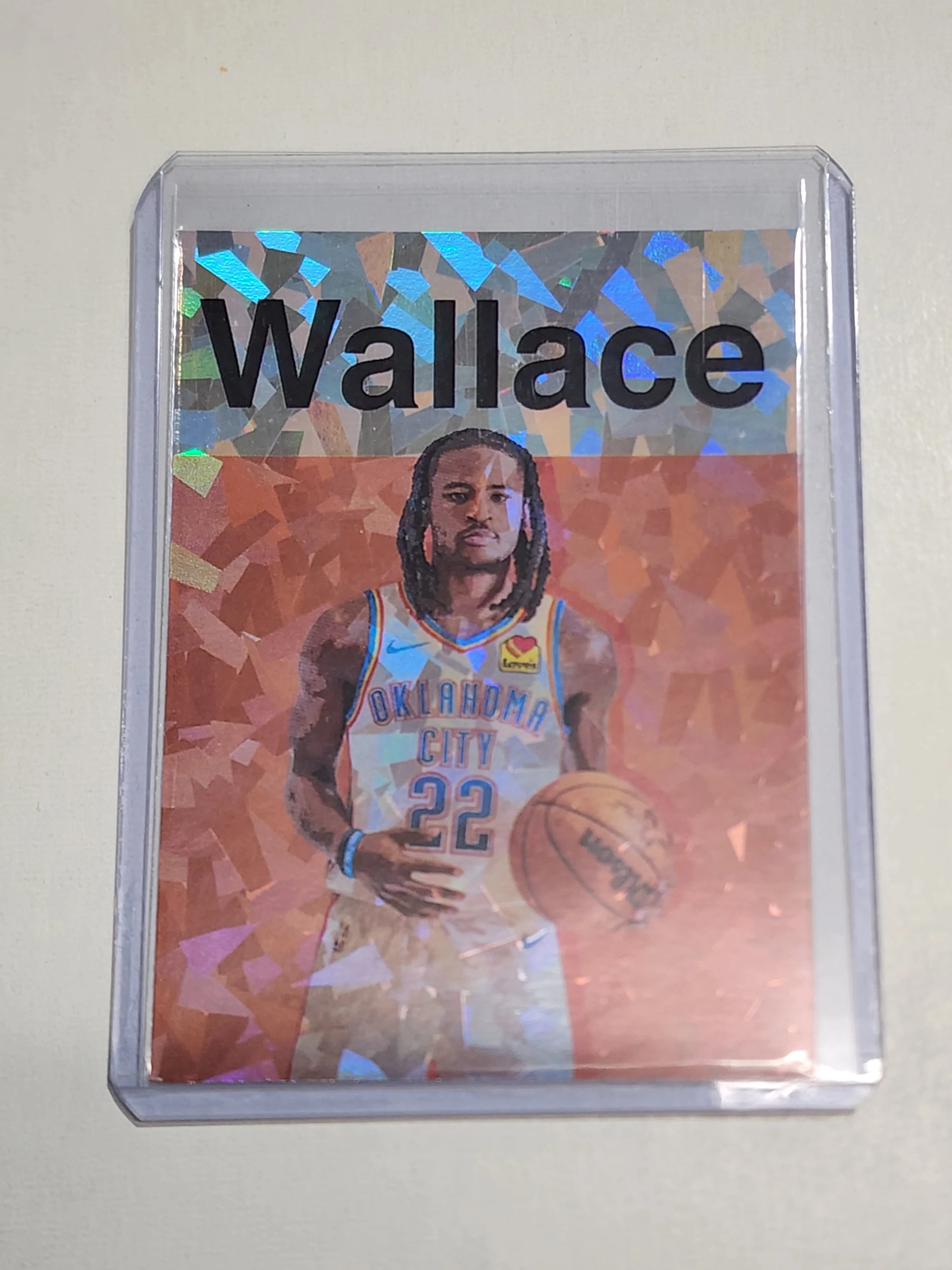 Cason Wallace Artist Signed Oklahoma City Refractor Art Card 1/1