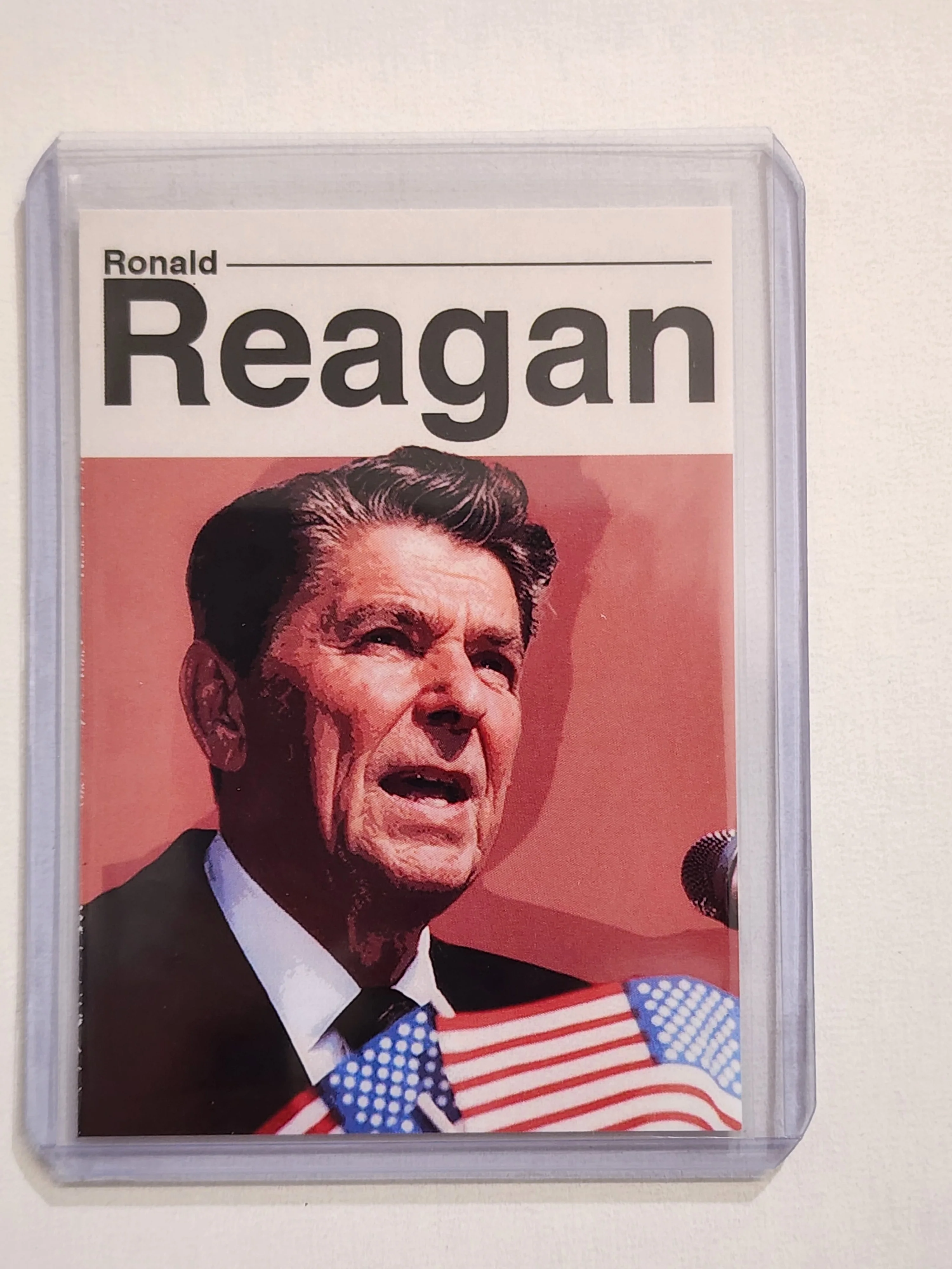 Ronald Reagan Patriotic Art Card - Artist Signed - 1/10