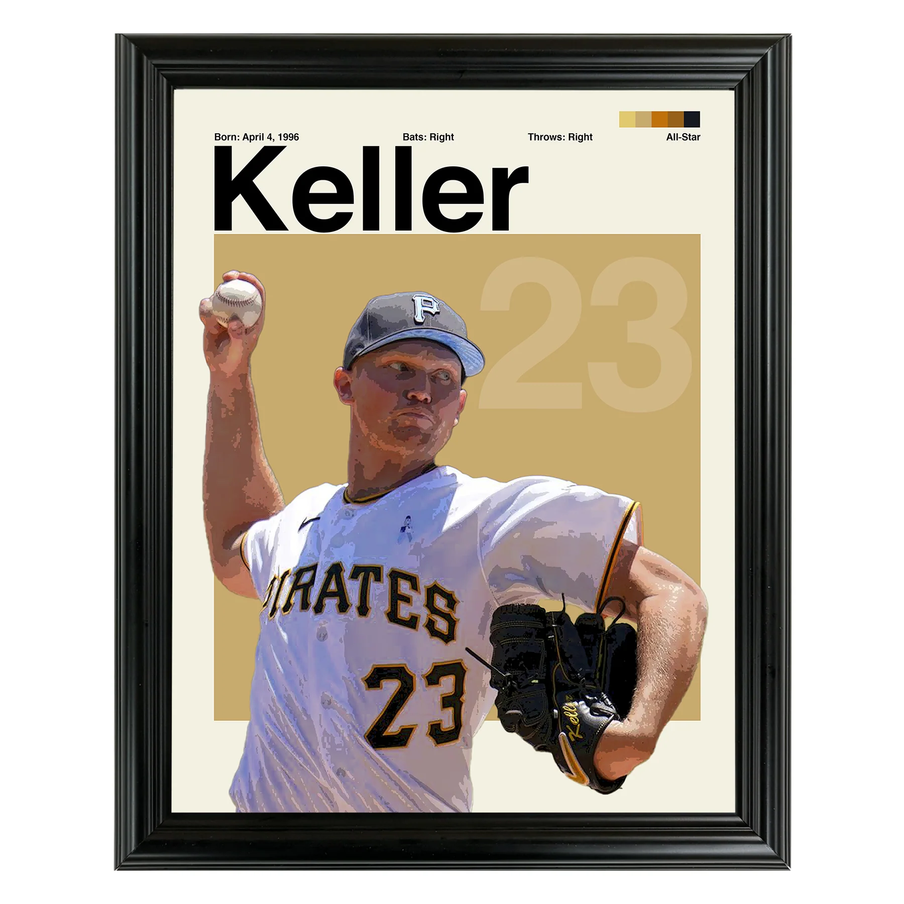 Mitch Keller Framed Sports Art Photo by Thomas Maxwell