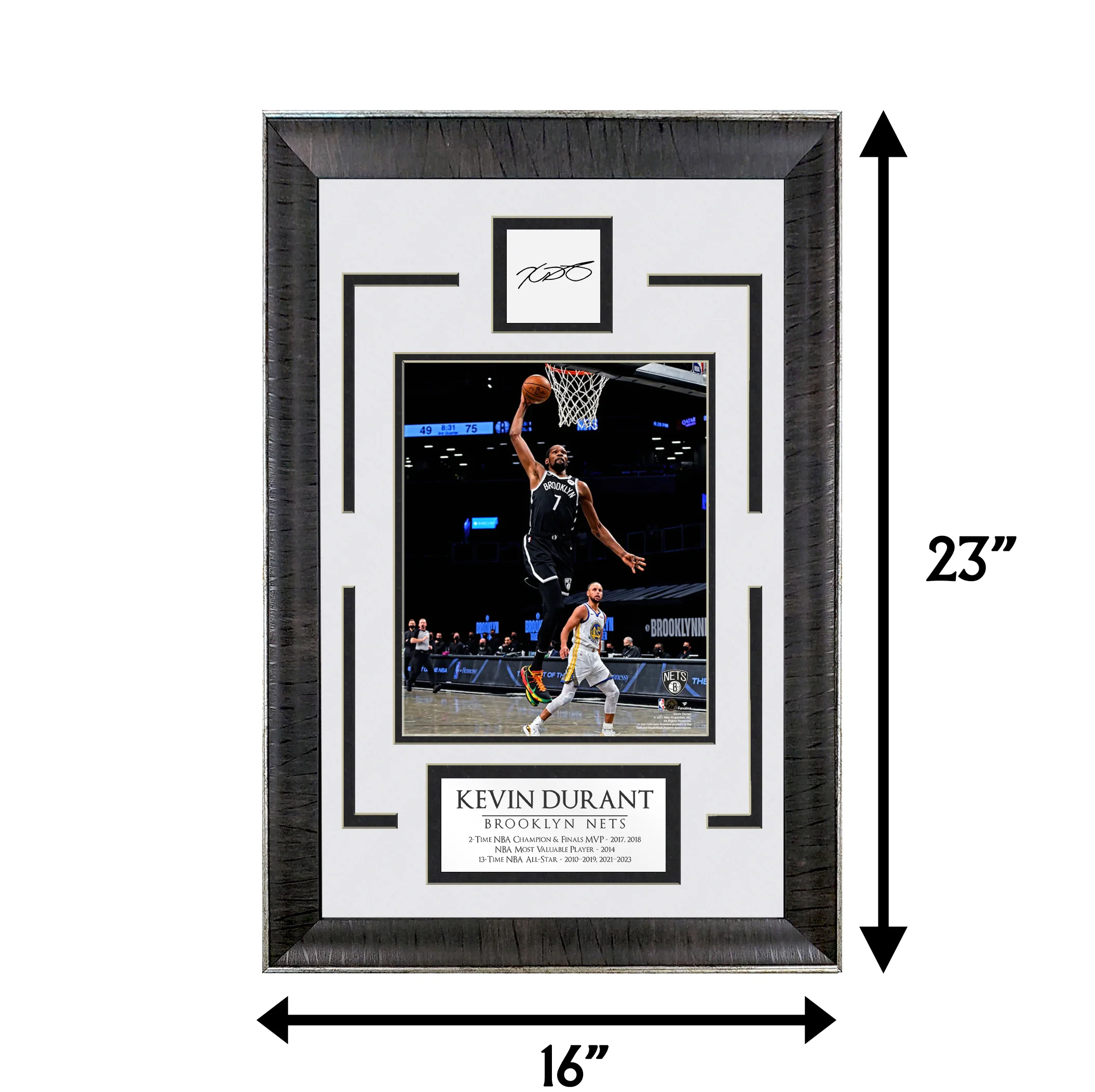 Kevin Durant - Brooklyn Icon - Spotlight Collection | 16 x 23 - Framed Basketball Photo