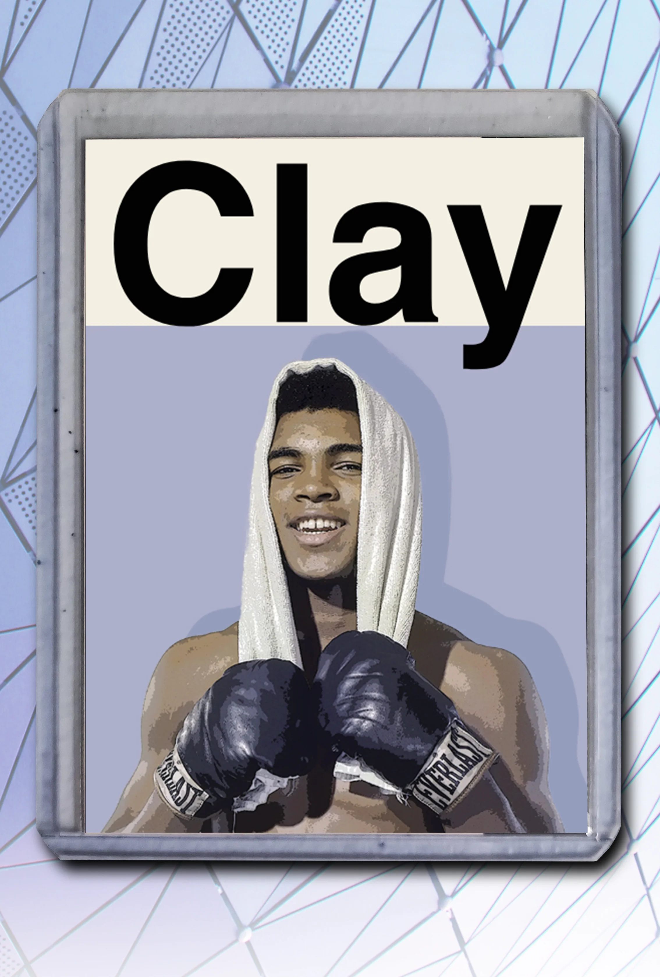 Cassius Clay Artist Signed Boxing Art Card 1/10
