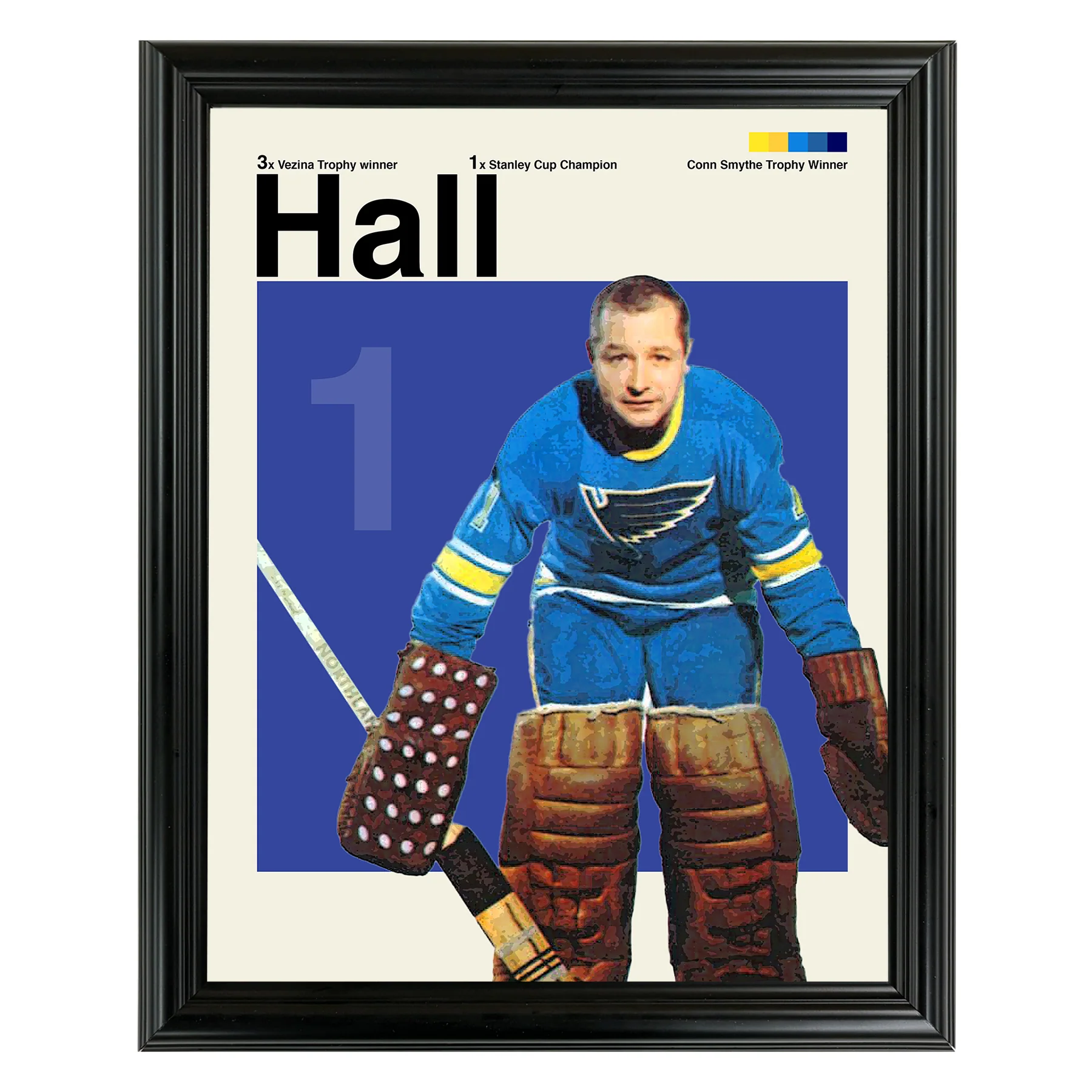 Glenn Hall Framed Sports Art Photo by Thomas Maxwell