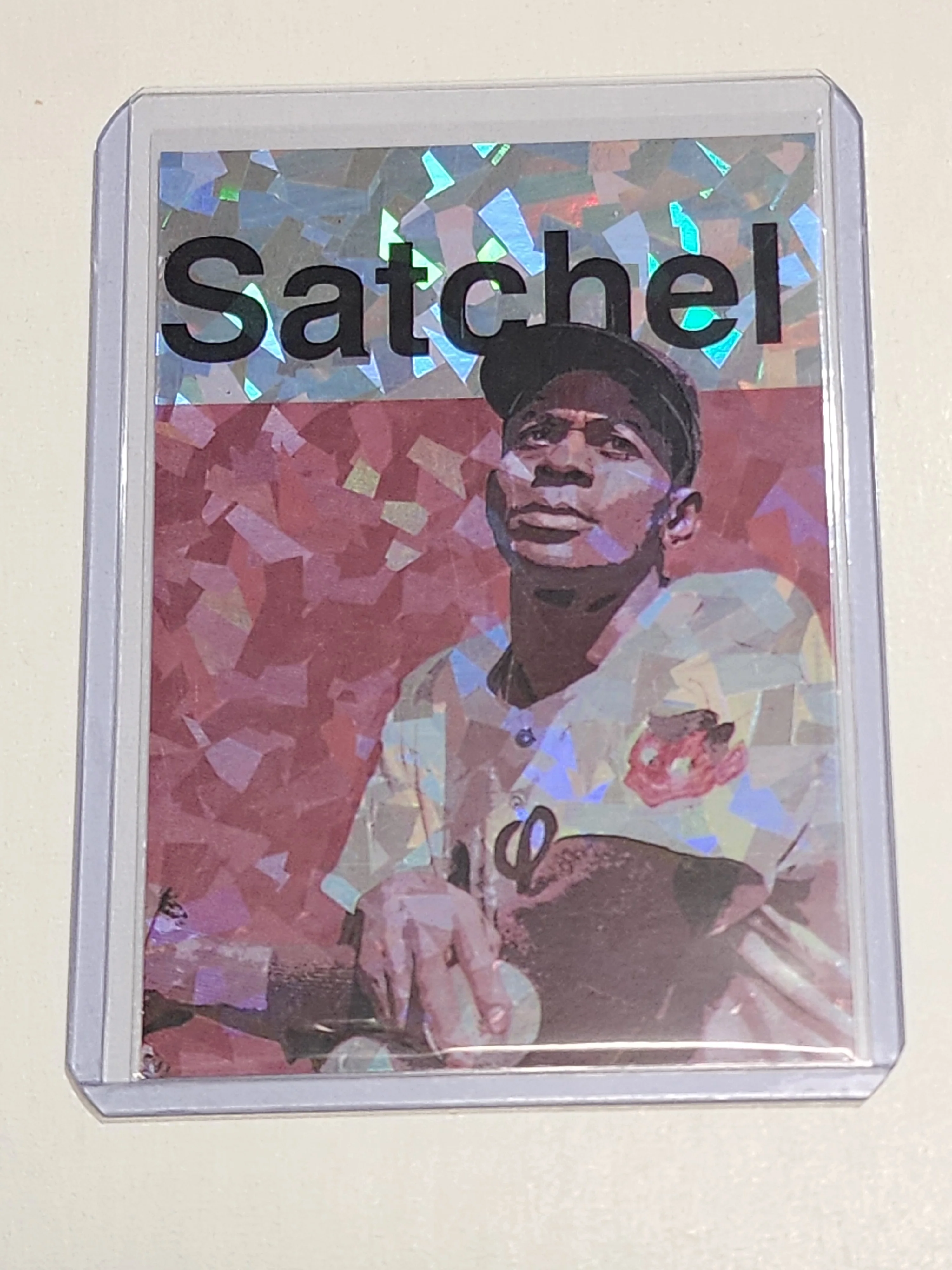 Satchel Paige Artist Signed St. Louis Browns Refractor Art Card 1/1