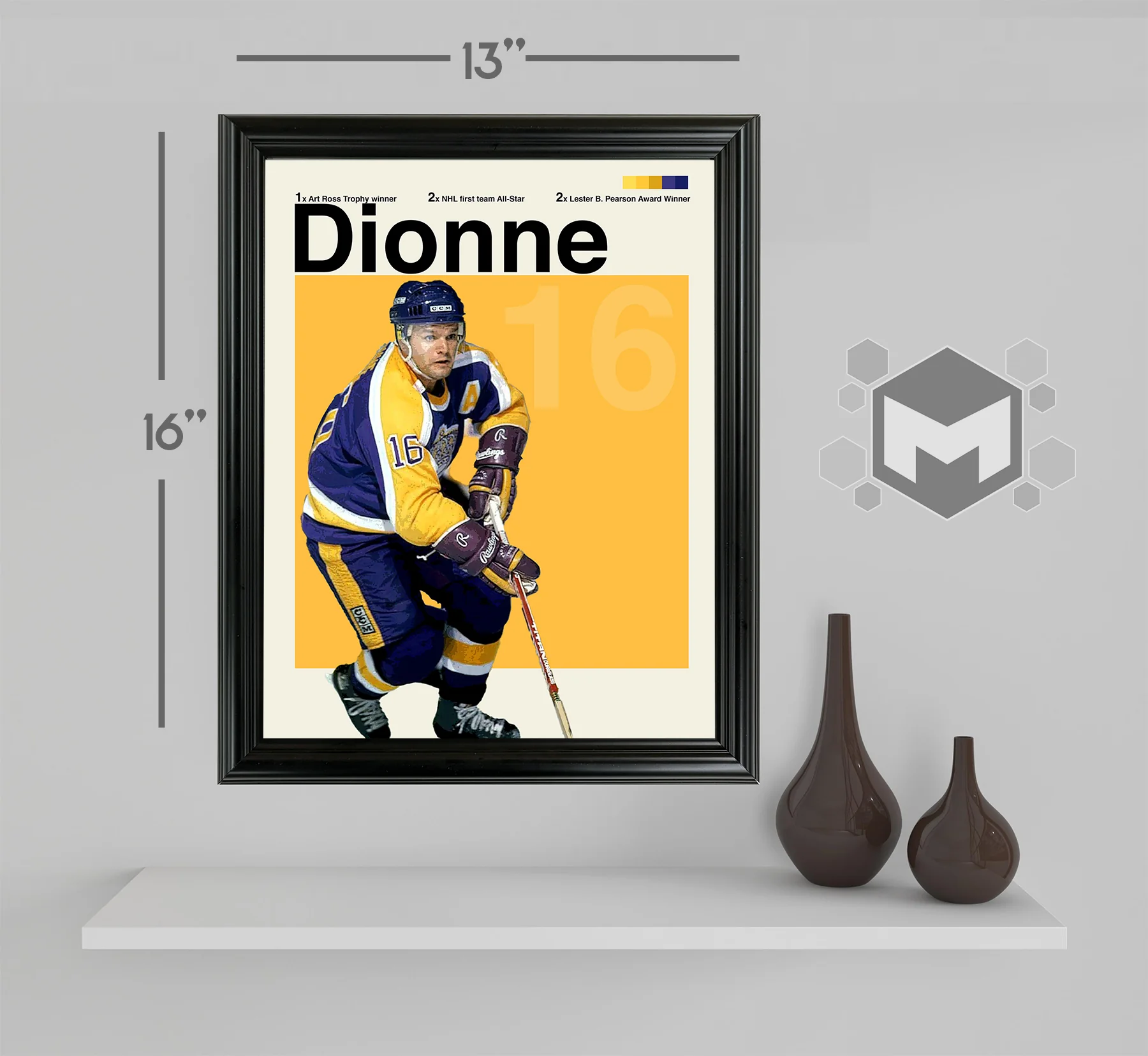 Marcel Dionne Framed Sports Art Photo by Thomas Maxwell